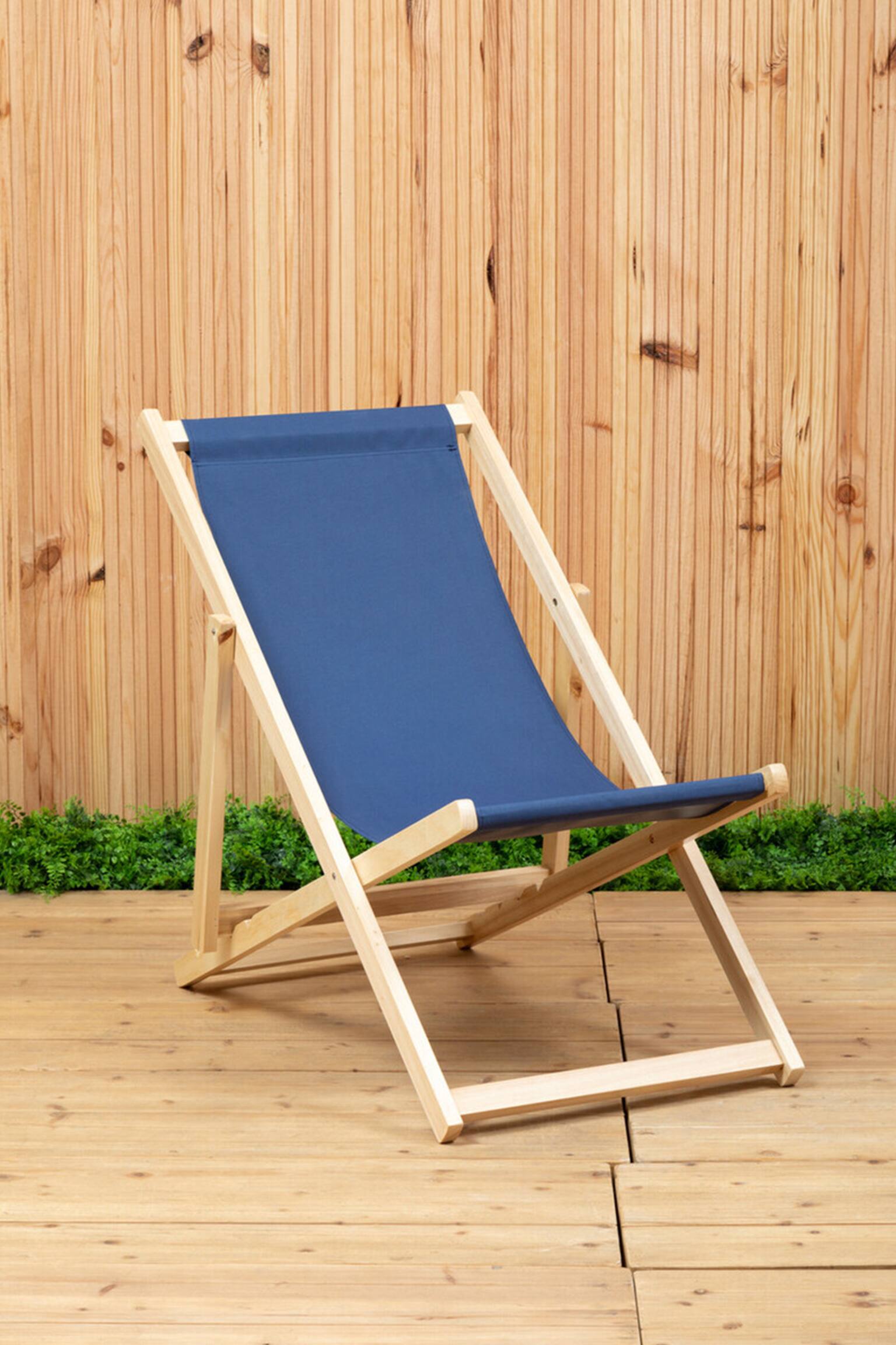 Beauport Deck Chair - Blue And Natural - 3