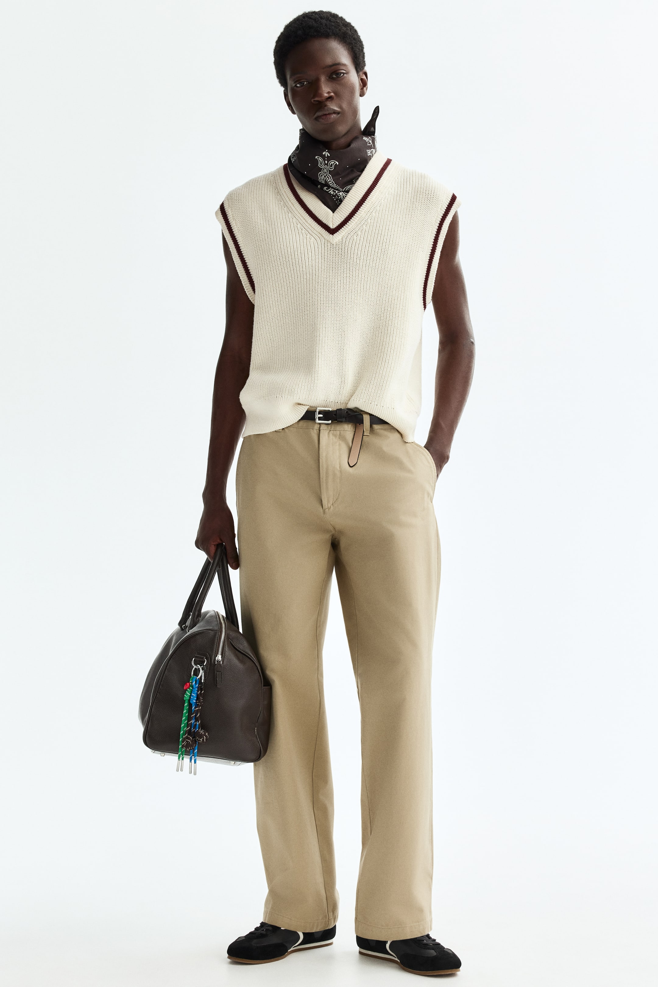 Мужские свитеры H&M Loose-Fit Knit Sweater Vest — фото 5