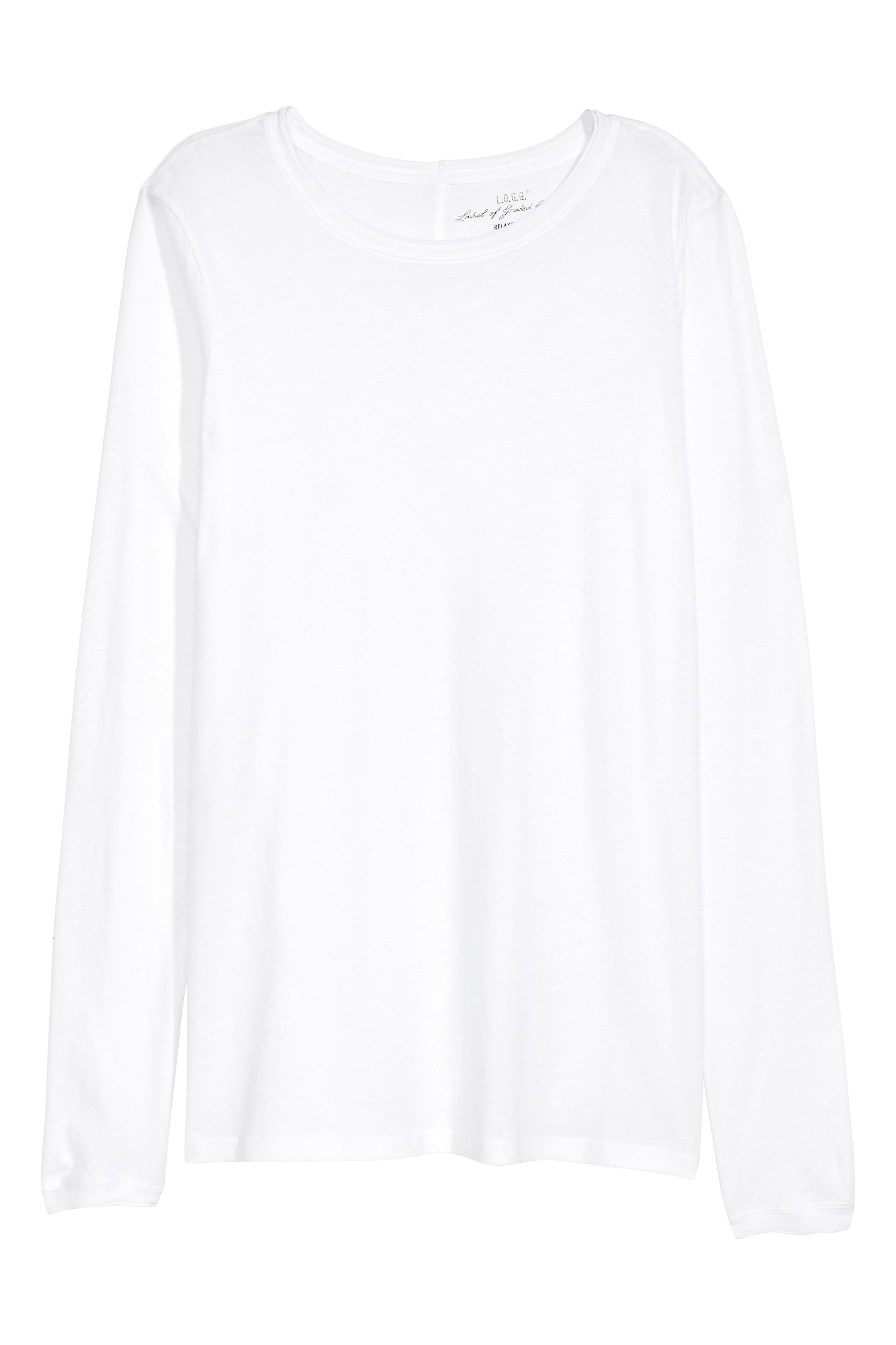 View larger image: Long-sleeved top - White - Ladies | H&M GB 1