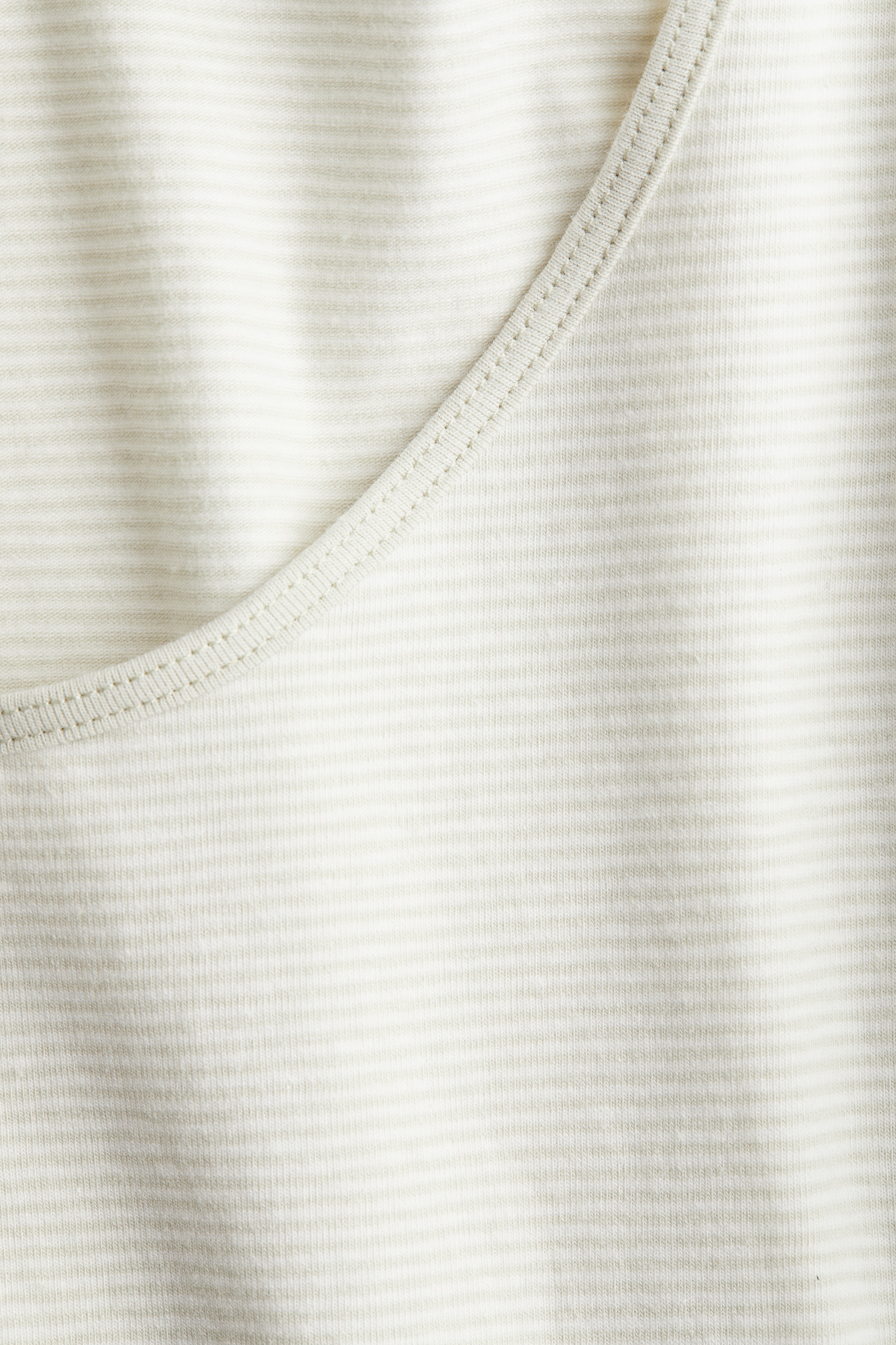 Cropped scoop-neck T-shirt
