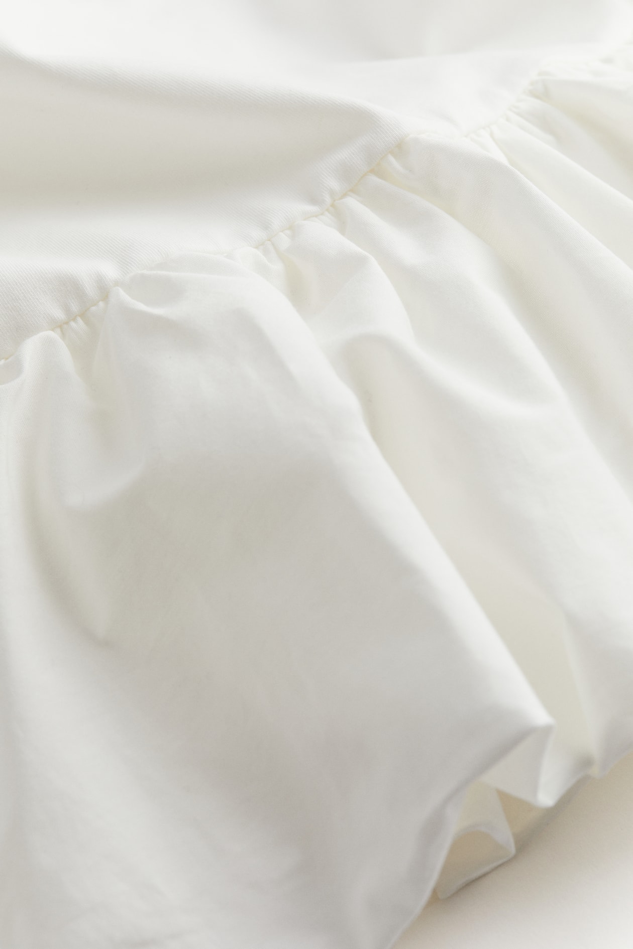 Bubblehem Peplum Camisole Top Square Neckline Sleeveless Cream