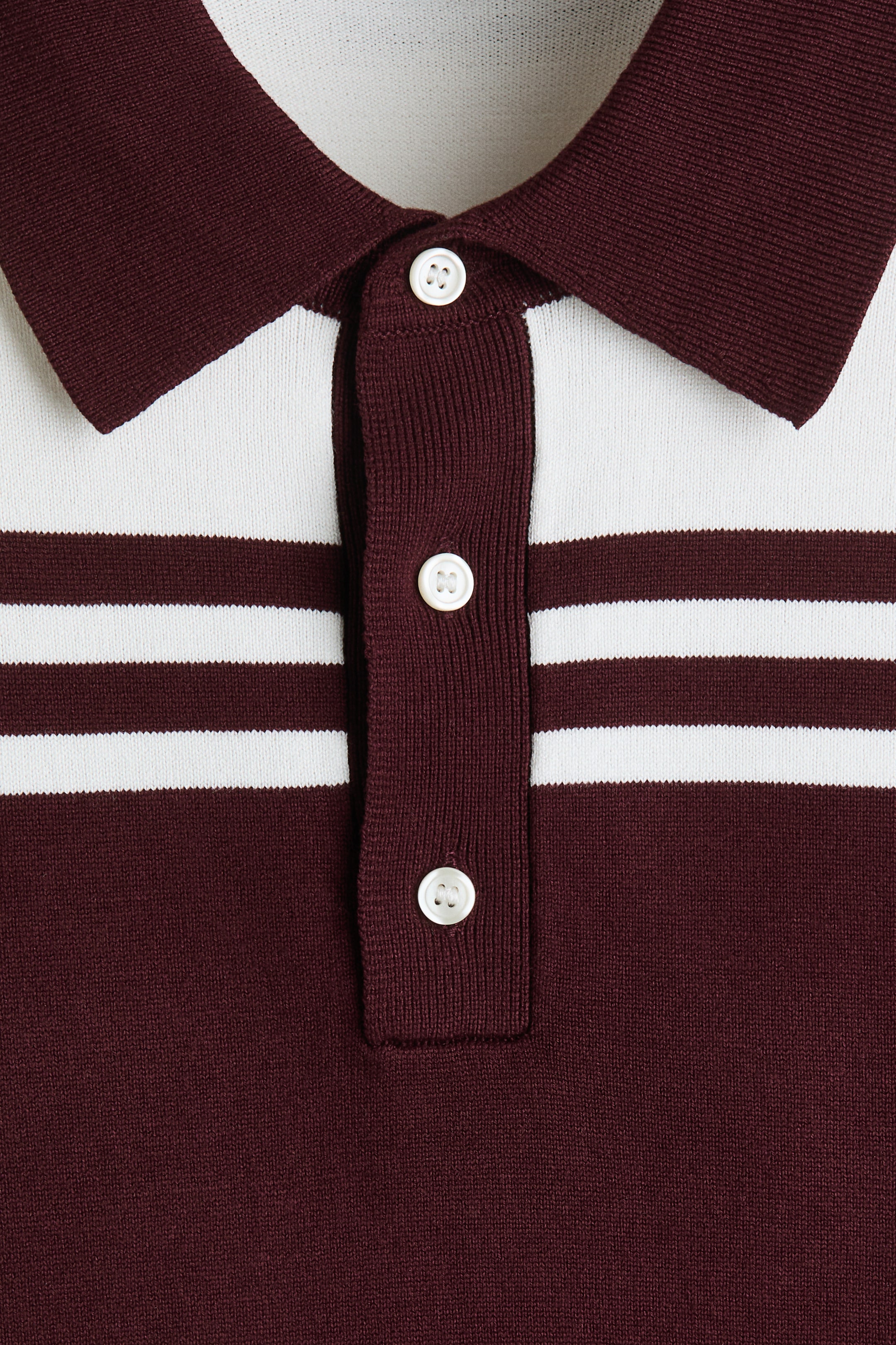 View larger image: Regular Fit Polo shirt - Burgundy - Men | H&M IN 6