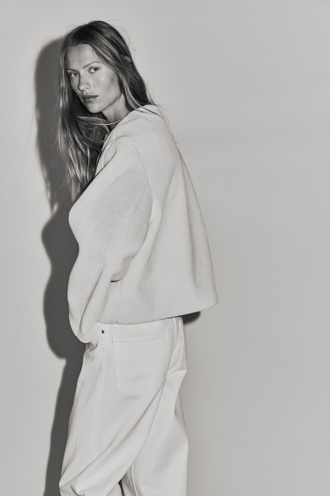 Chaqueta estilo trenca-Beige claro - 4