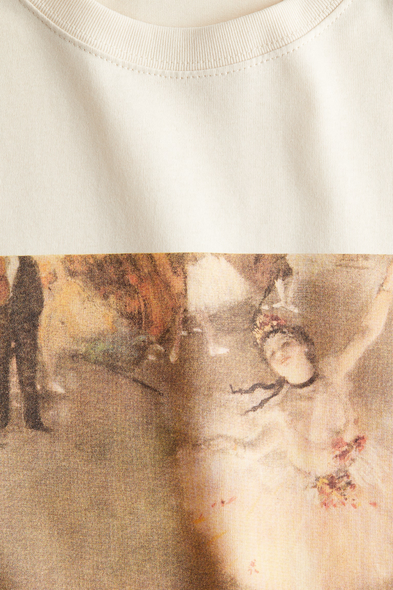 Áo thun dáng thụng in hình - Màu be nhạt/Degas/Màu xám đậm/Pacha/Màu nâu/Monet/Màu hồng đậm/Matisse - 5