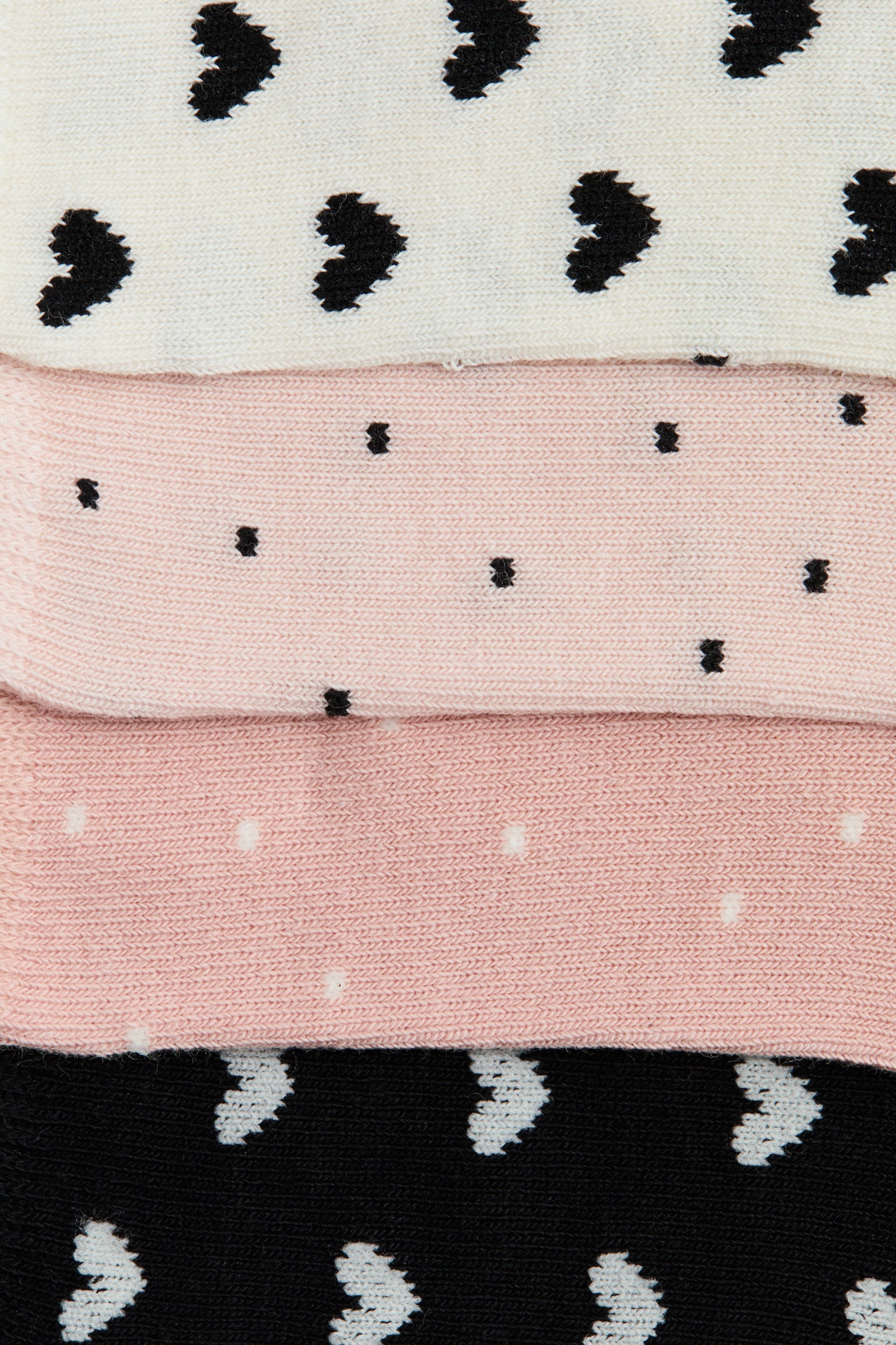 מארז 10 קרסוליות - ורוד בהיר/לבבות/ורוד בהיר/מנומר/כחול/לבבות/ורוד בהיר/פרחים - 2