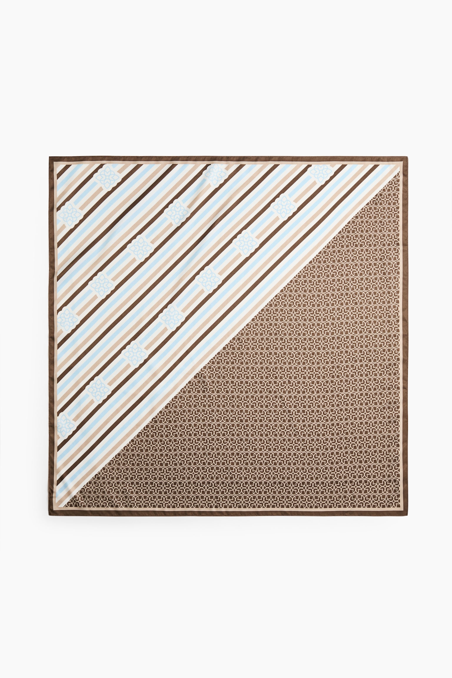 Patterned scarf - Brown/Light blue striped/Bright blue/Knots/Dark blue/Burgundy/Green/Navy blue/Patterned/Light beige/Light blue/White/Zebra print/Rust red/Yellow/Orange/Paisley pattern/Powder pink/Paisley pattern - 3