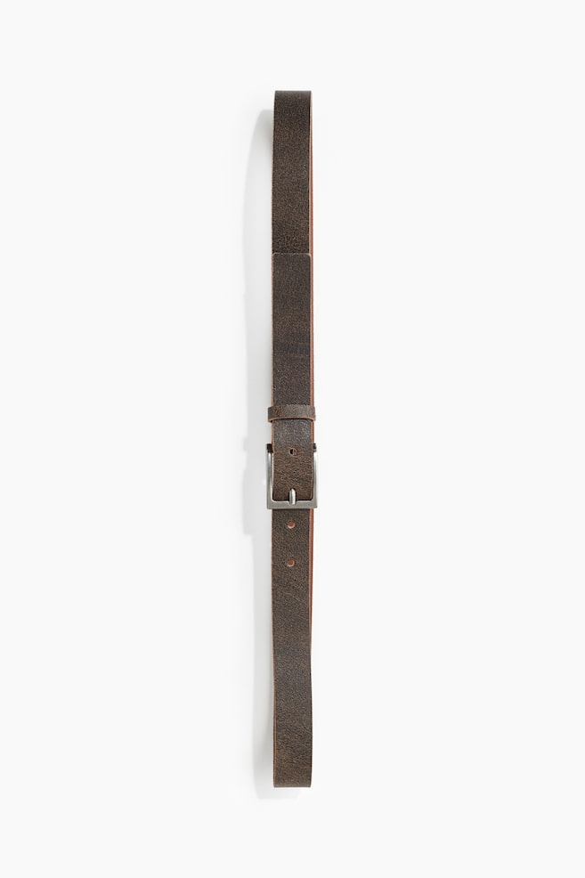 Leather Belt - Brown - 1