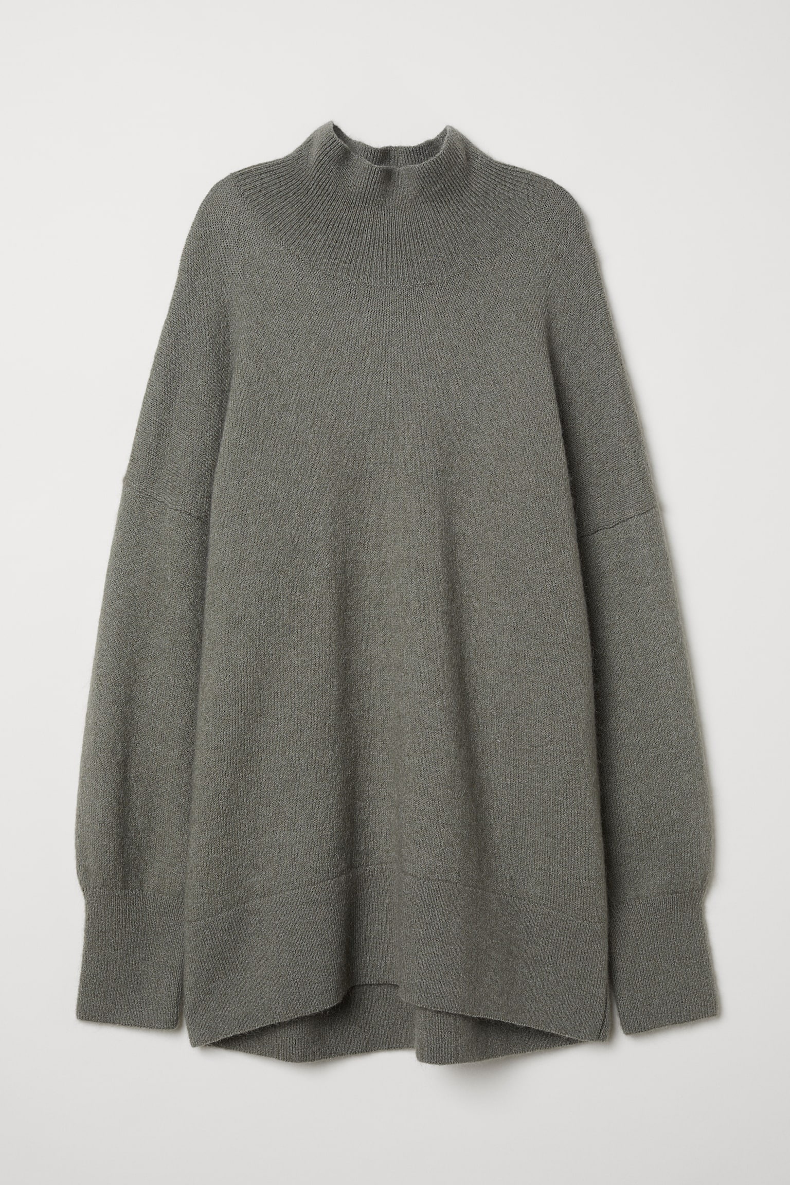 Kötött pulóver - Sötét khakizöld