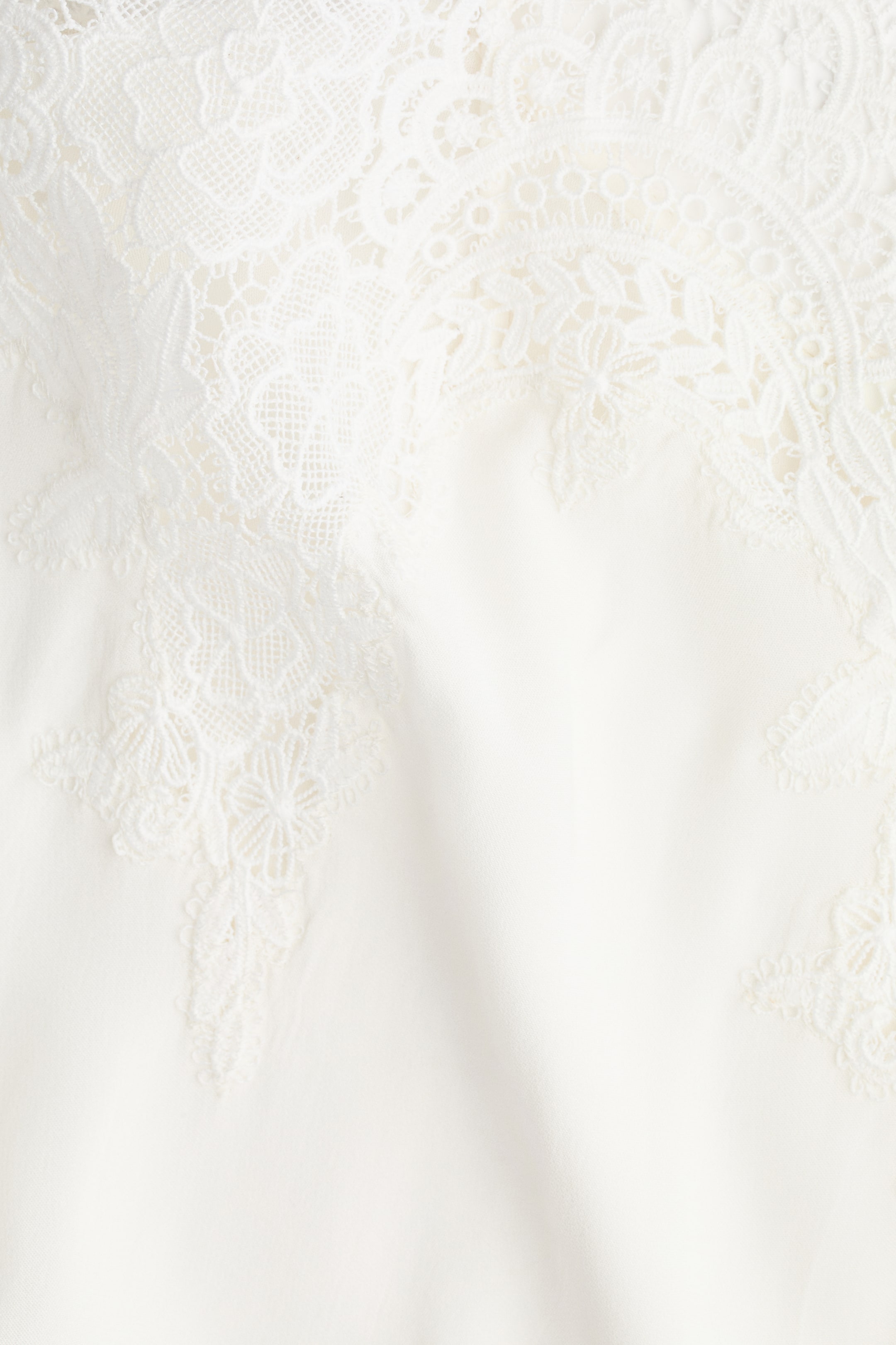 Haut en viscose avec dentelle