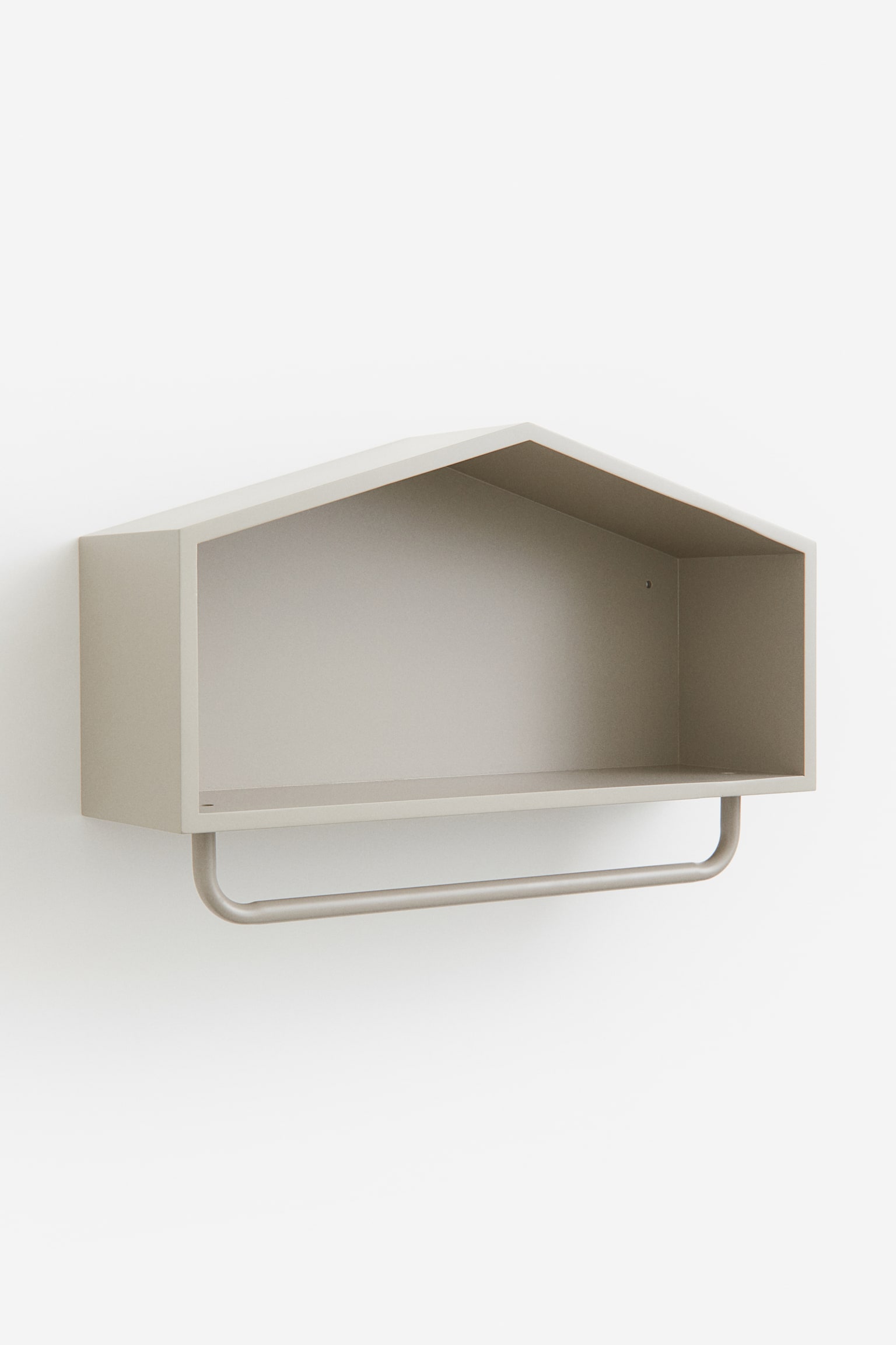 House-shaped wall shelf - Beige/Sage green - 1