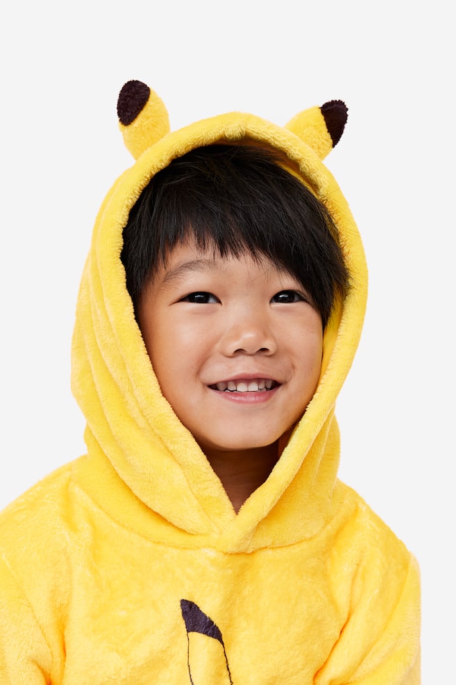 Printed pile hoodie - Yellow/Pokémon - 3