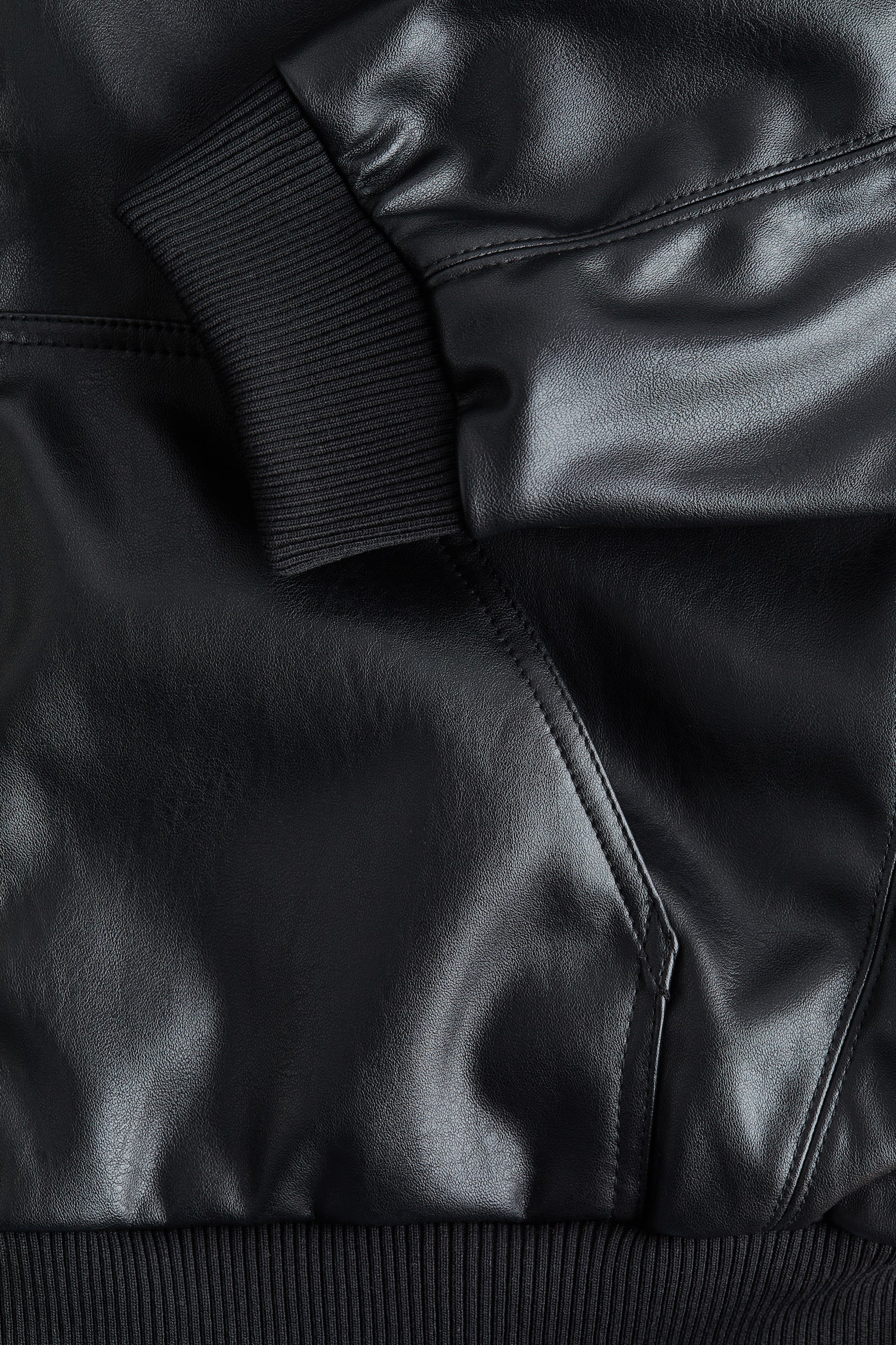 Женская куртка H&M Coated, цвет: Чёрный — фото 2