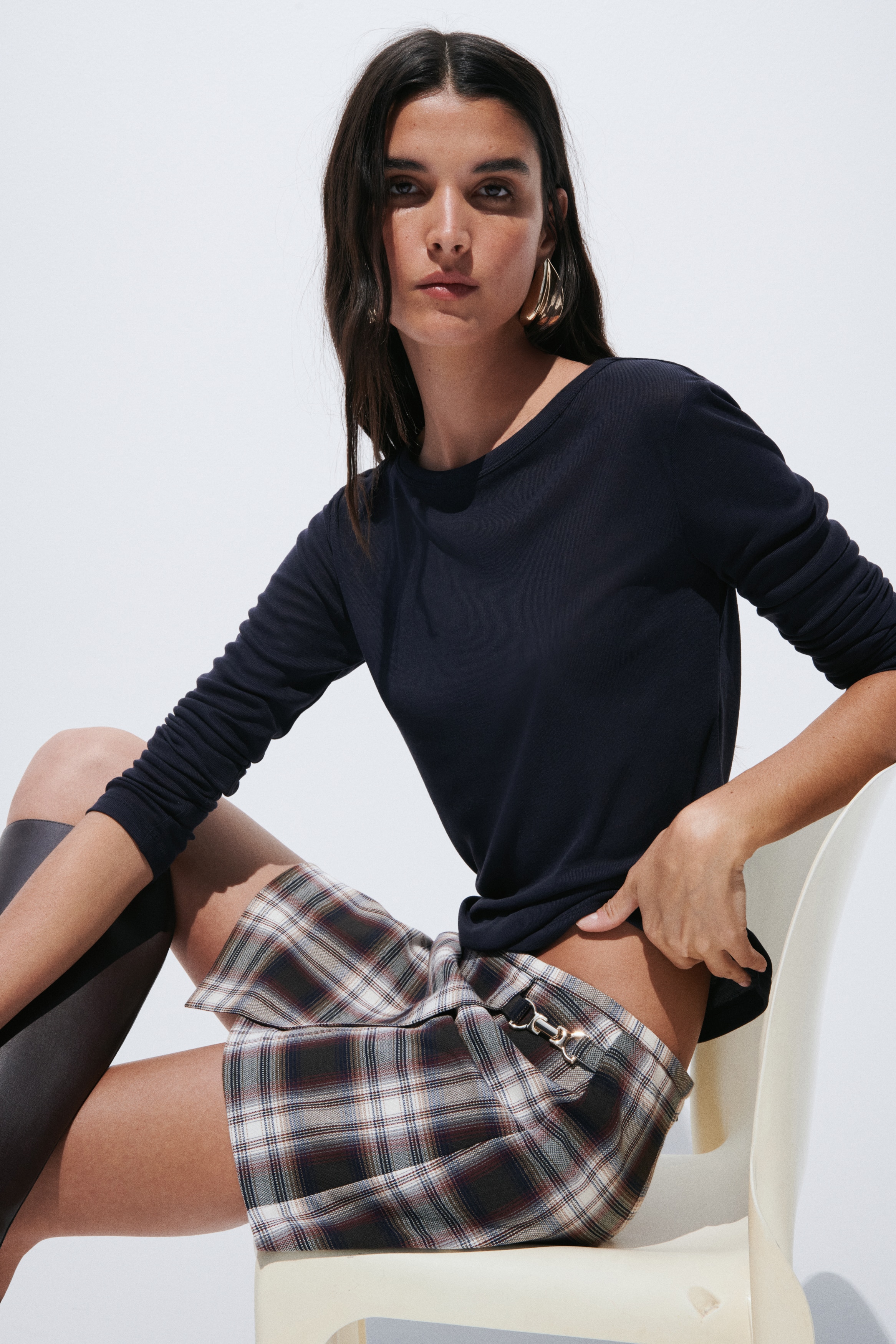 Jersey Top-Navy blue