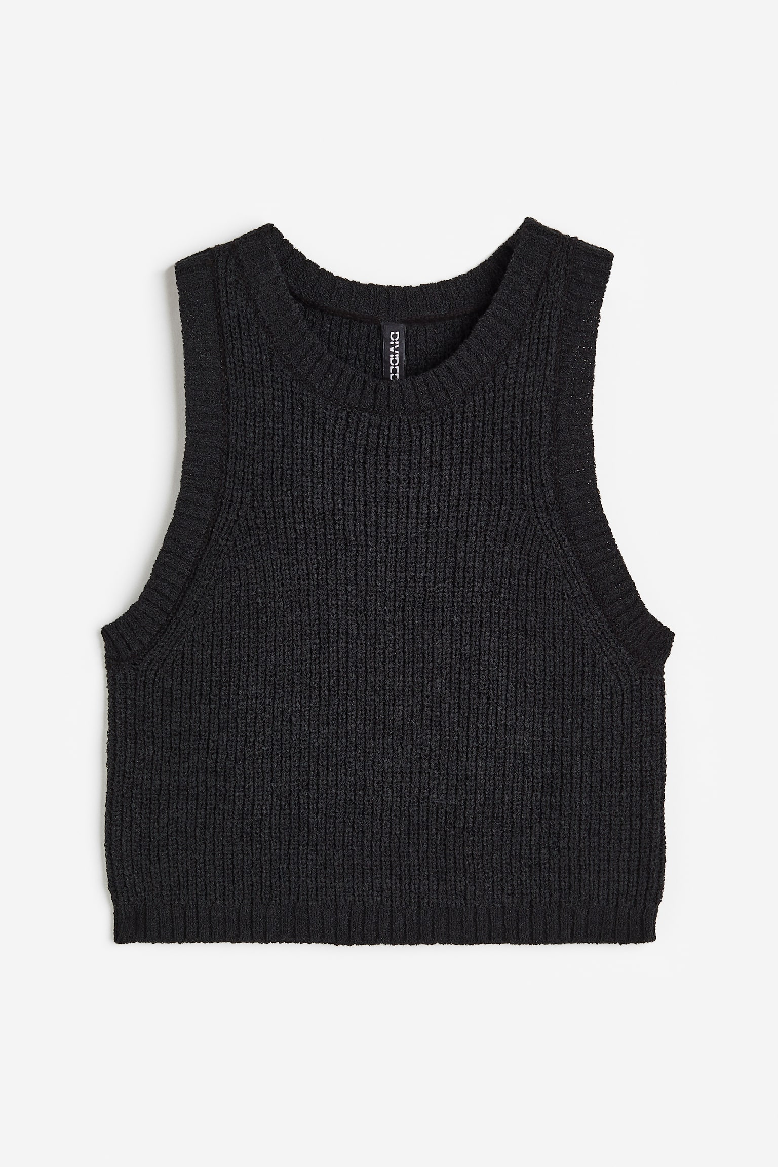 Rib Knit Vest - Black/Black/Block colour/Blue/Stripe - 1