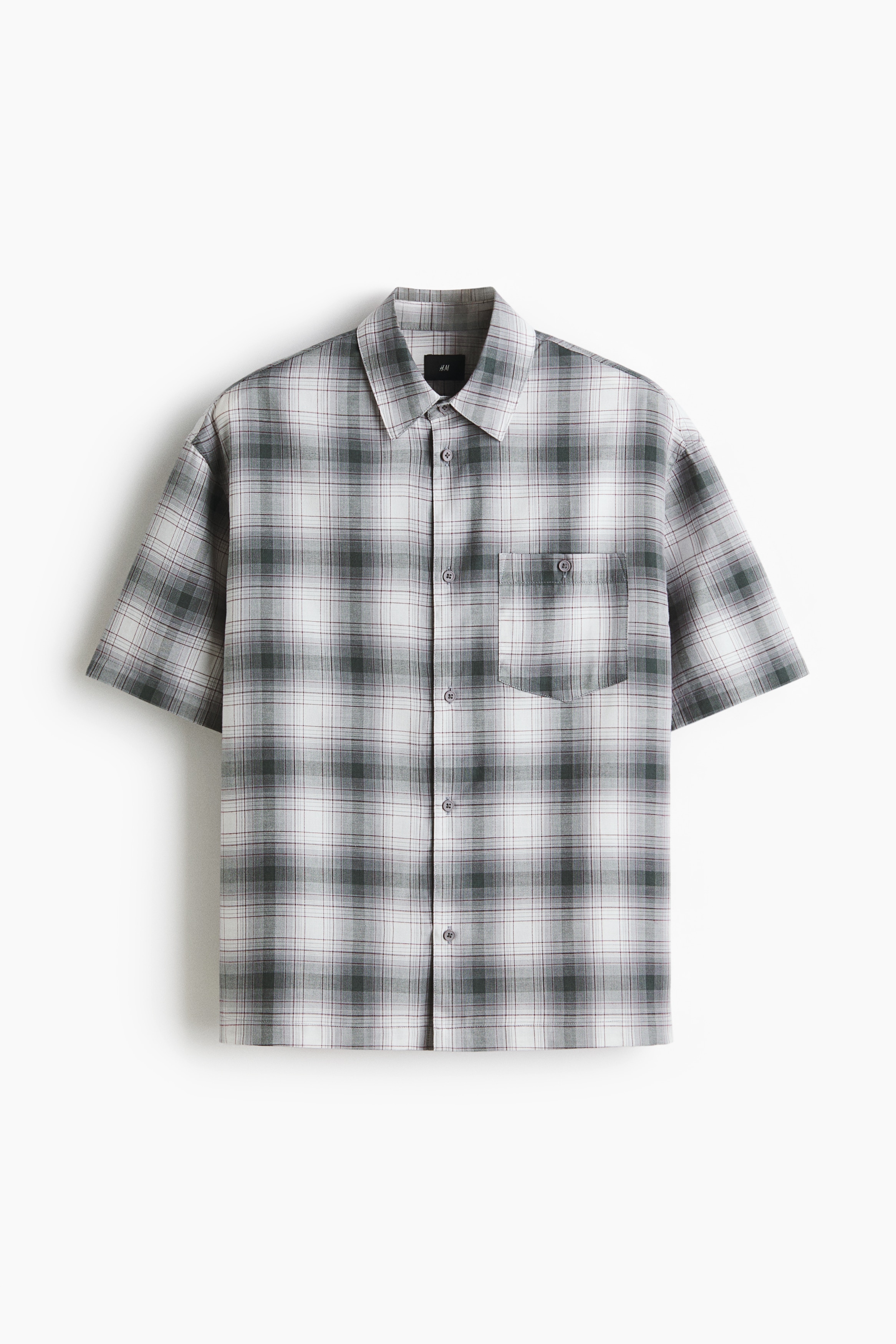 Regular Fit Shirt - Dark grey/Checked/Dark grey/Checked
