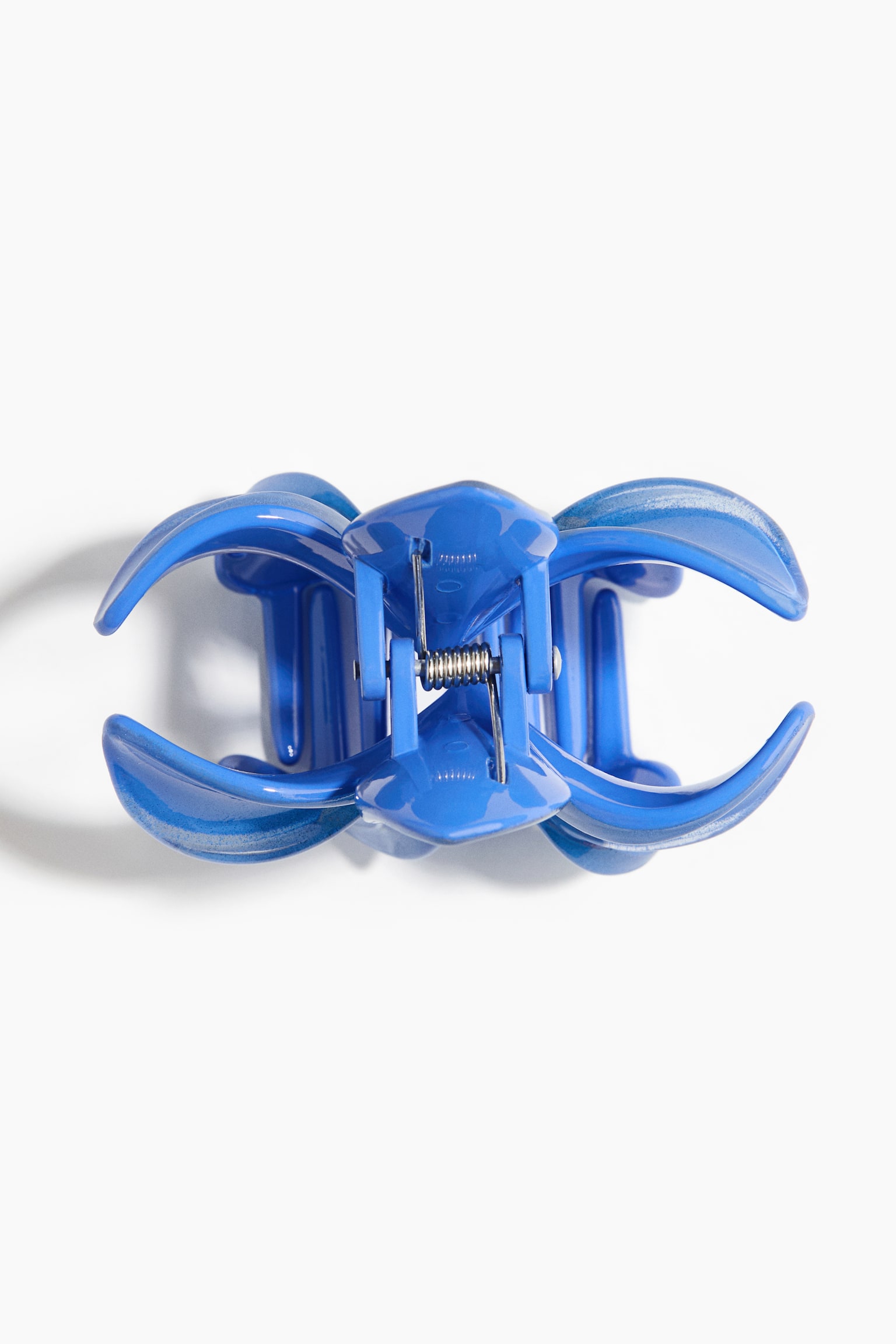 Pinza para el cabello con diseño de flor - Azul/Beige/Tortoiseshell pattern/Verde claro/Rojo - 2