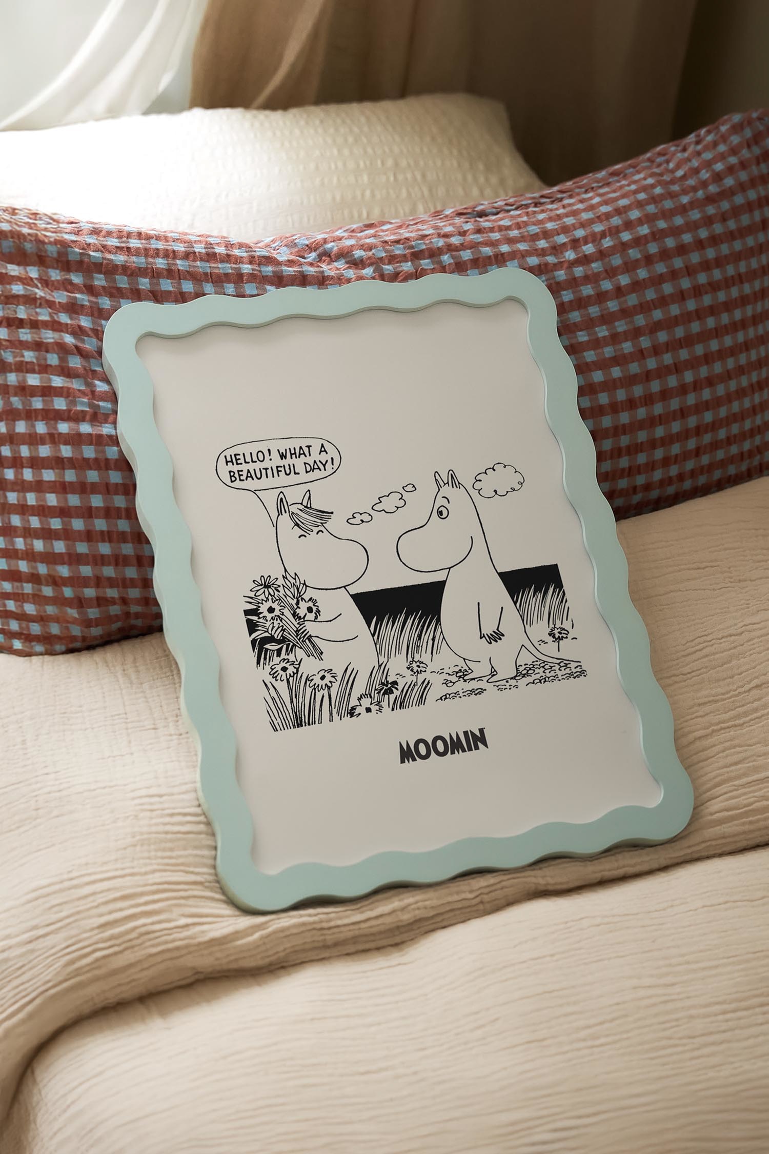 Moomin And Snorkmaiden Poster - Grau