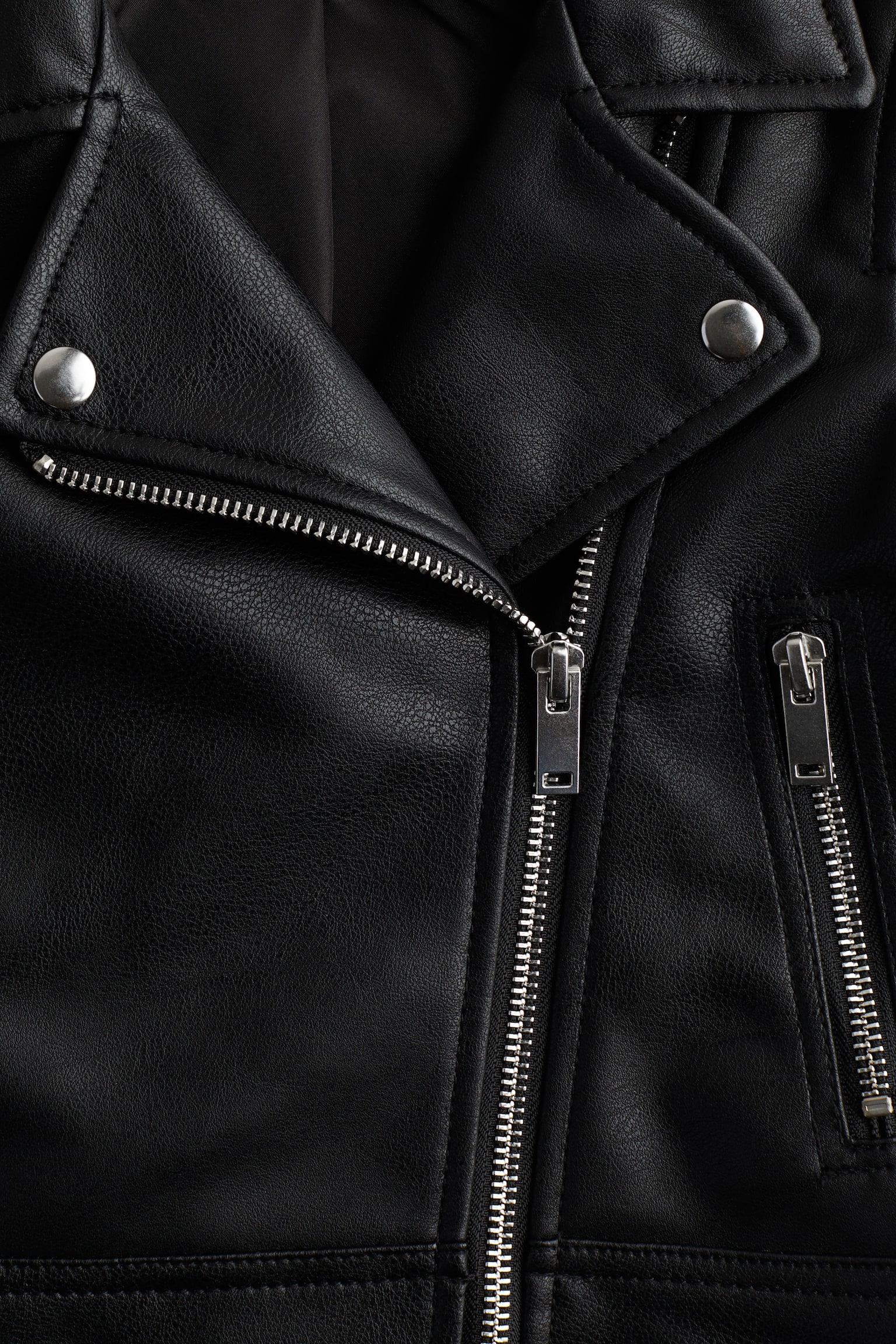 Biker jacket - Black - 3