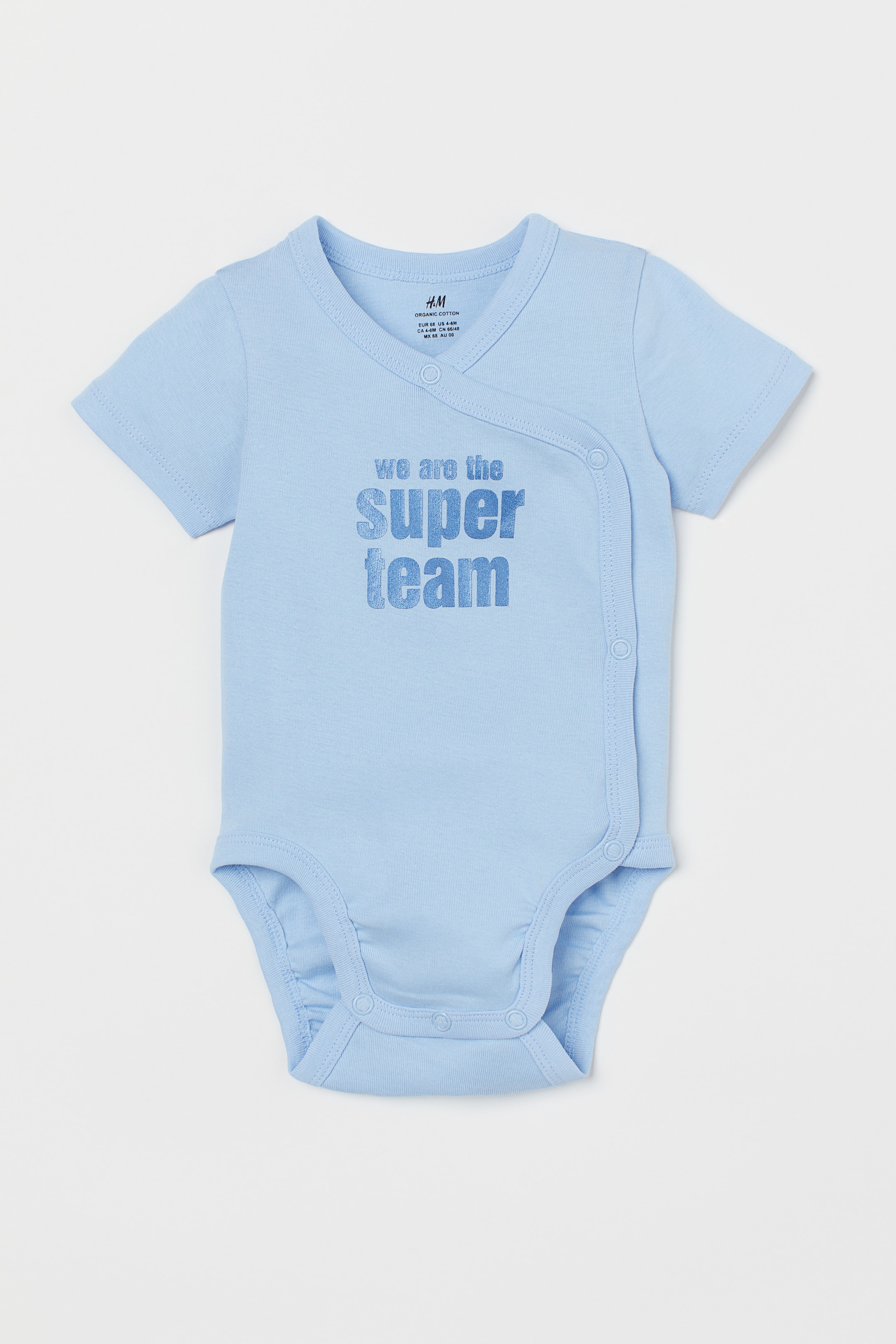 Größeres Bild ansehen: Body mit seitlichen Knöpfen - Hellblau/Super Team - Kids | H&M DE 1