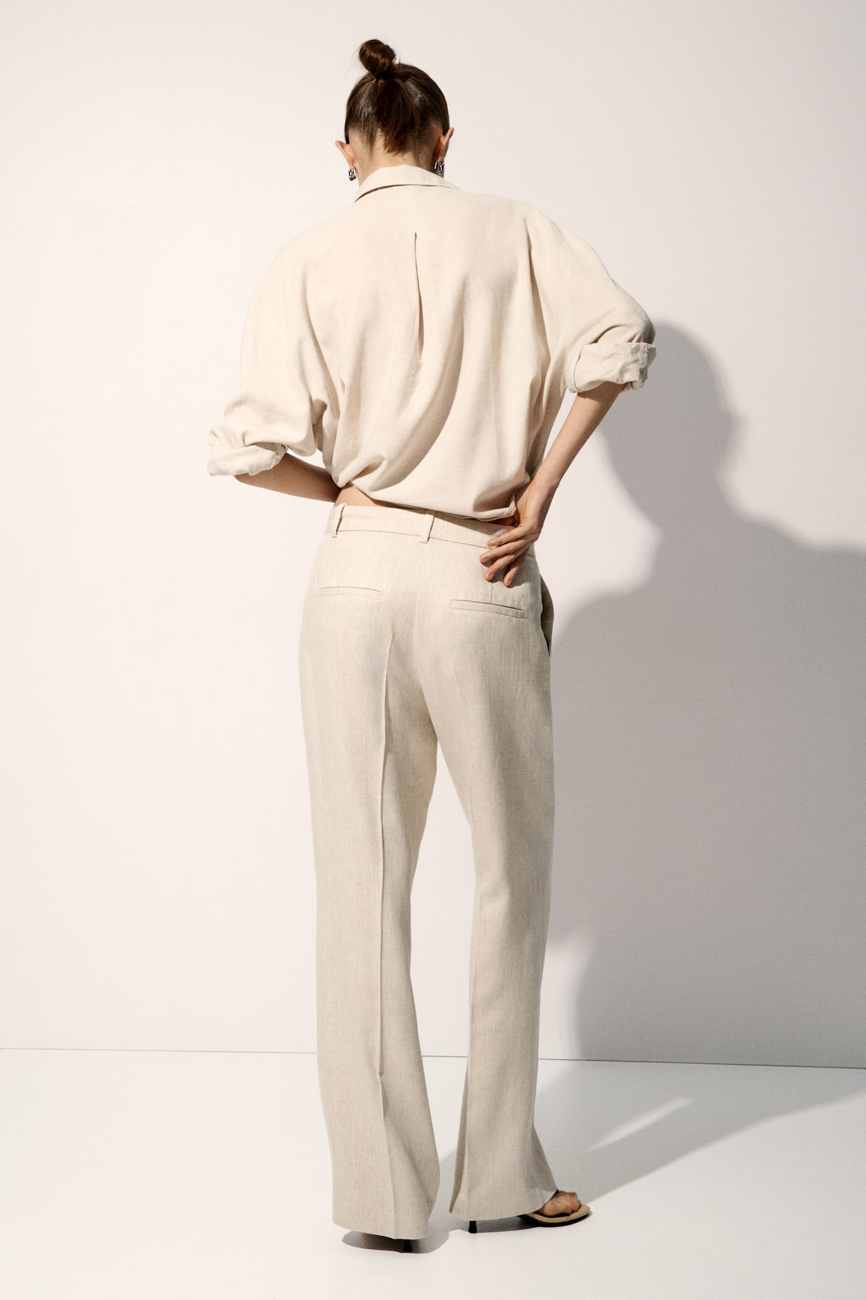 Linen-Blend Dress Pants - image 2