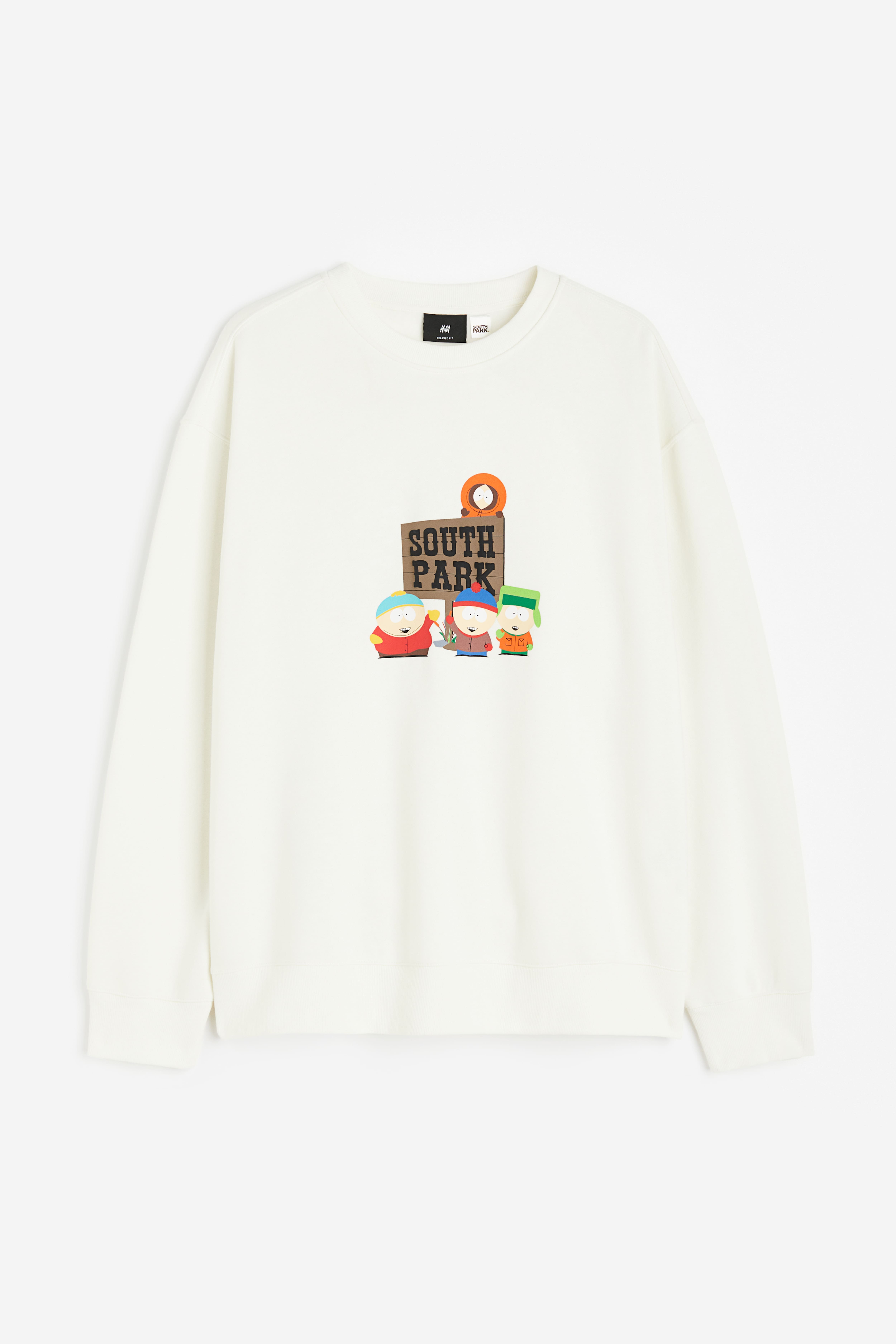 Loose Fit Sweatshirt White South Park Men H M CA