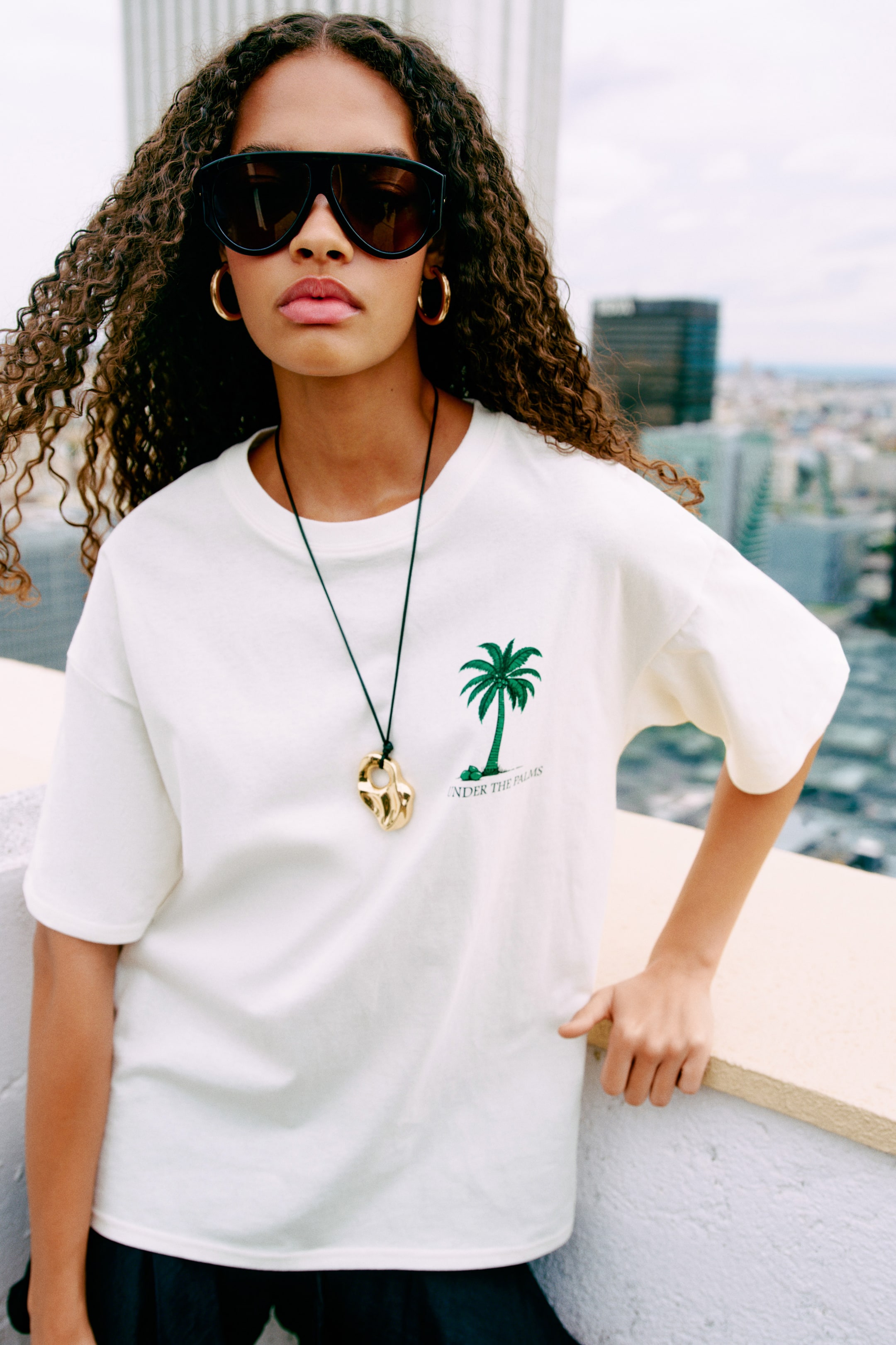 T-shirt ample imprimé