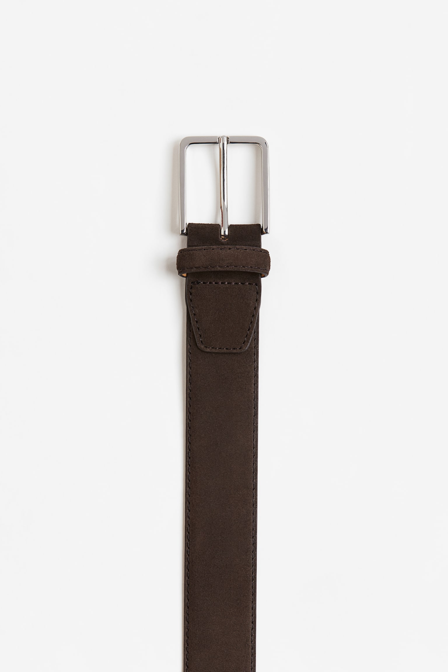 Suede belt - Dark brown - 3