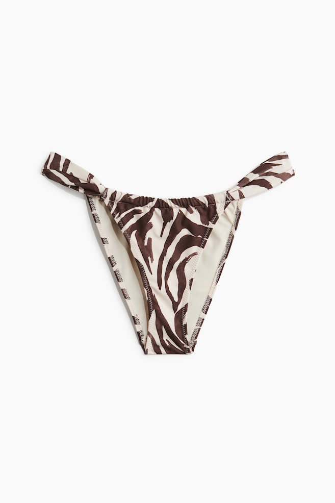 Cheeky tanga bikini bottoms - Light beige/Zebra print/Rust red/Light yellow/Patterned/Bright green/Striped/Light yellow - 1