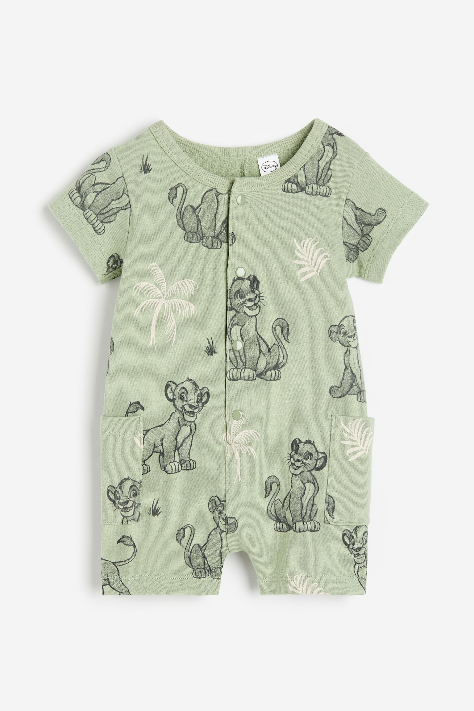 Sweatshirt romper suit - Light green/The Lion King