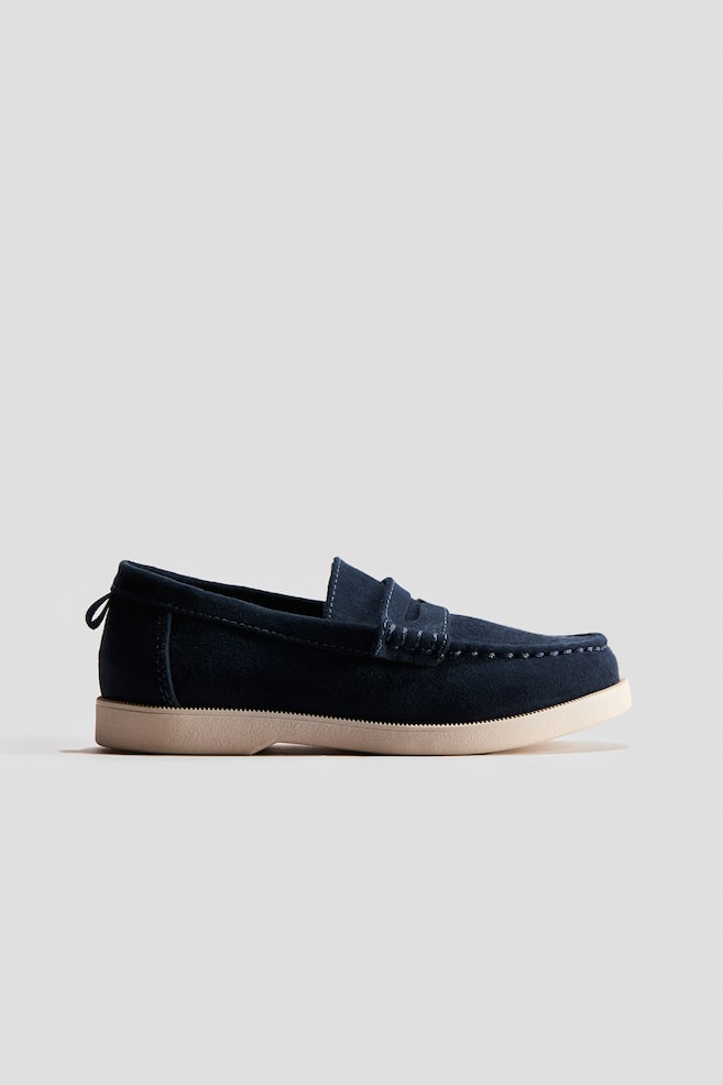 Loafers - Navy blue/Dark brown/Dark beige - 1