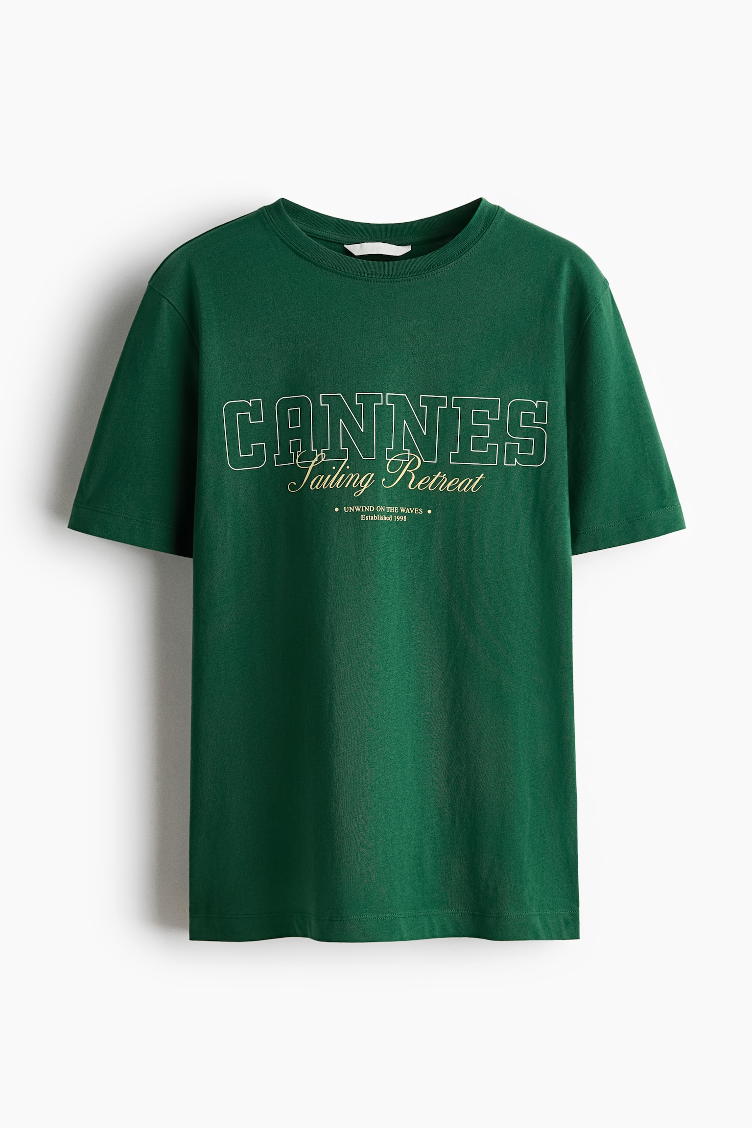 Printed T-shirt - Green/Cannes Sailing Retreat/Pink/Chillax Culture/Ivory/Feria de Verano/Dark brown/The Vacation Edit/Dusty light blue/California/Cream/Biarritz/White/Le Marais/White/Lemons/White/Beauté/Light blue/Summer/Light yellow/Energized/Brown/Solare/Dark brown/Simplicité/White/Arancia Rossa - 1
