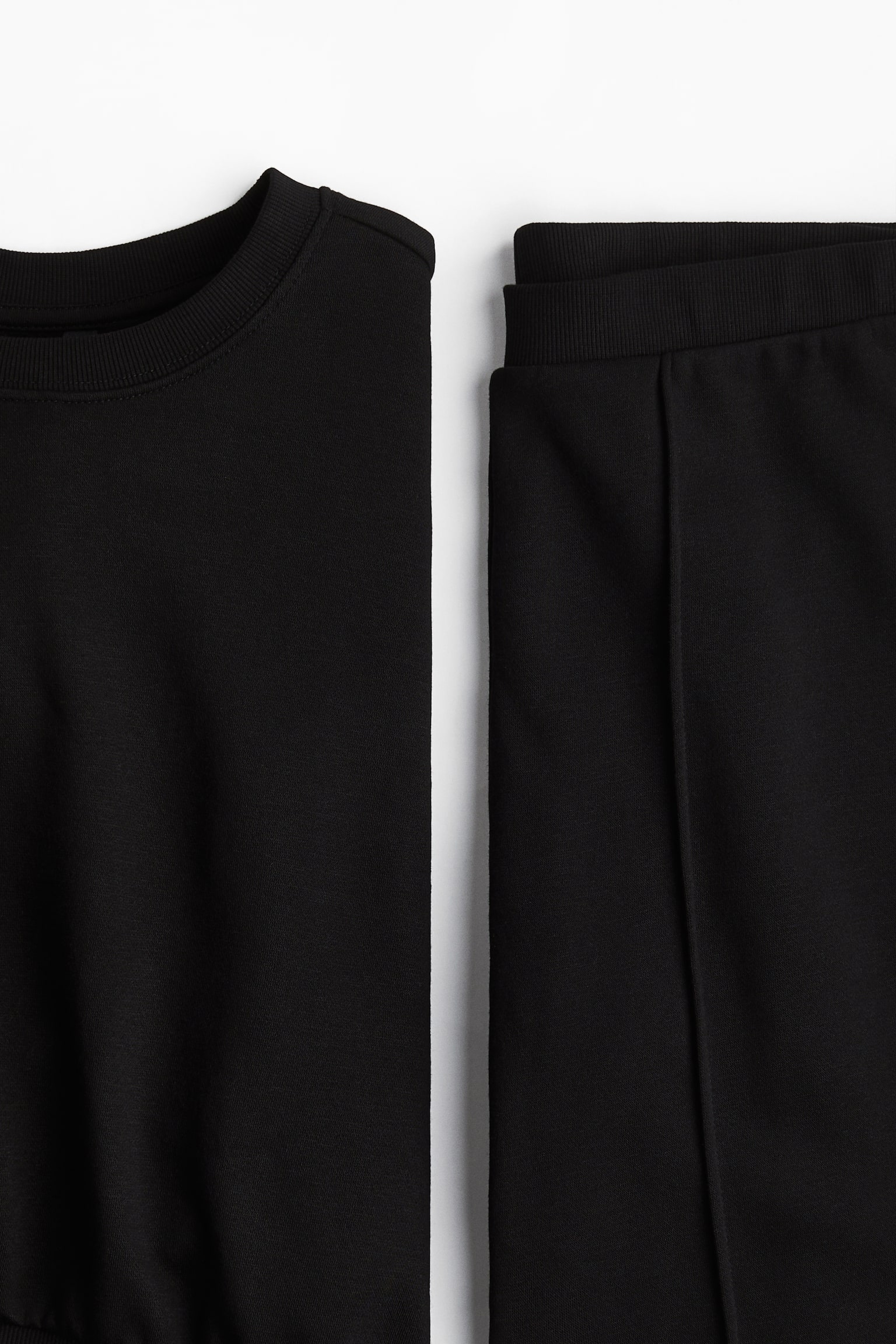 Комплект H&M 2-Piece Sweatshirt and Joggers Set, цвет: Чёрный — фото 2