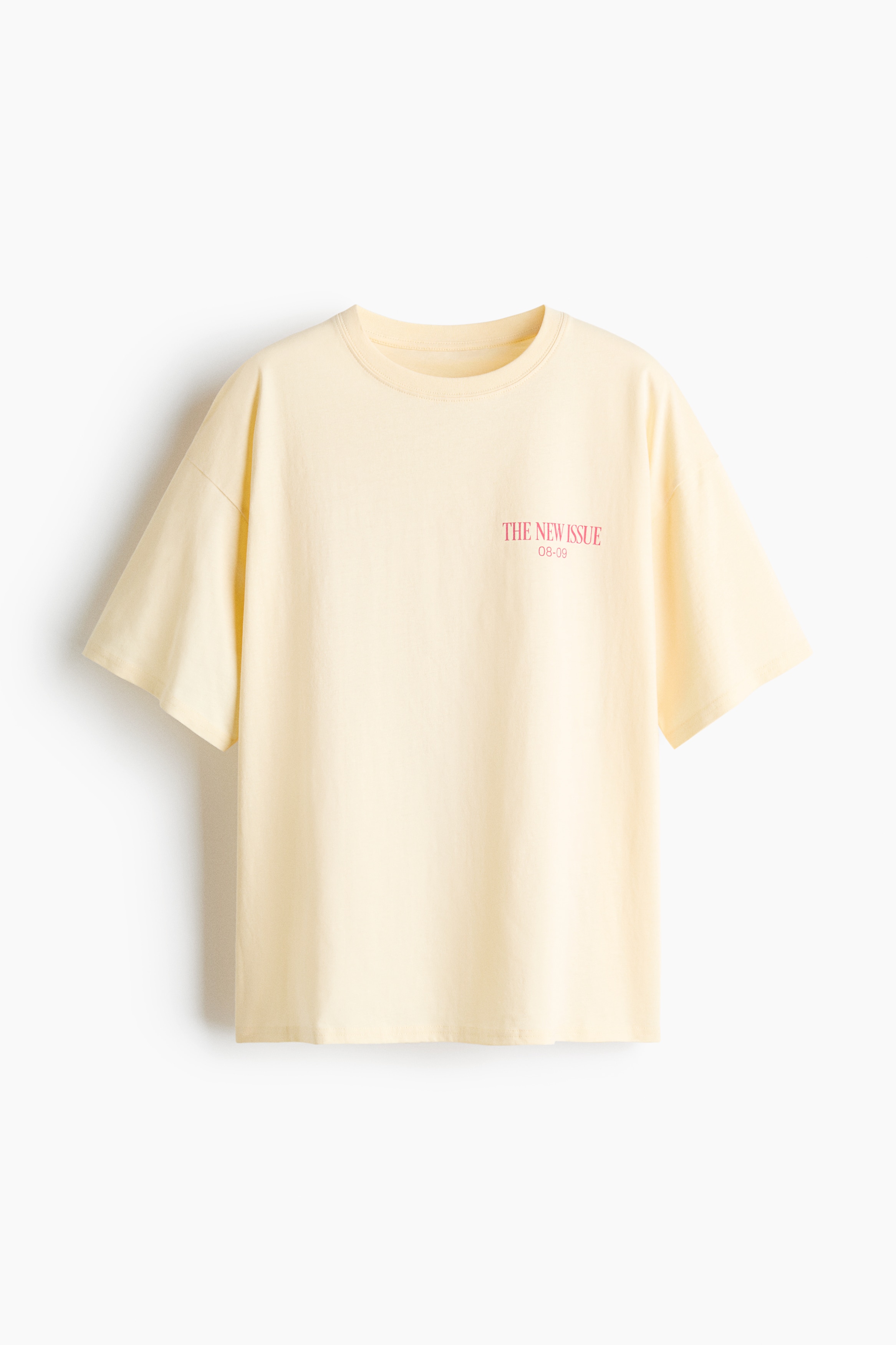 オーバーサイズ プリントTシャツ - Pale yellow/The New Issue