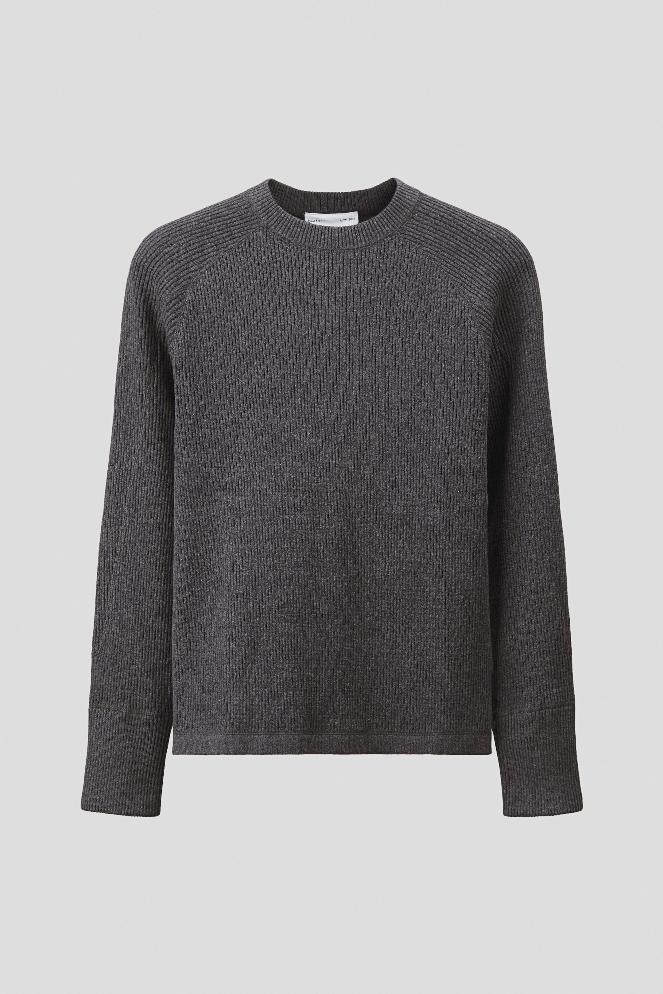 Größeres Bild anzeigen: Rippstrickpullover aus Baumwolle in Regular Fit - Dunkelgrau - Men | H&M AT 6