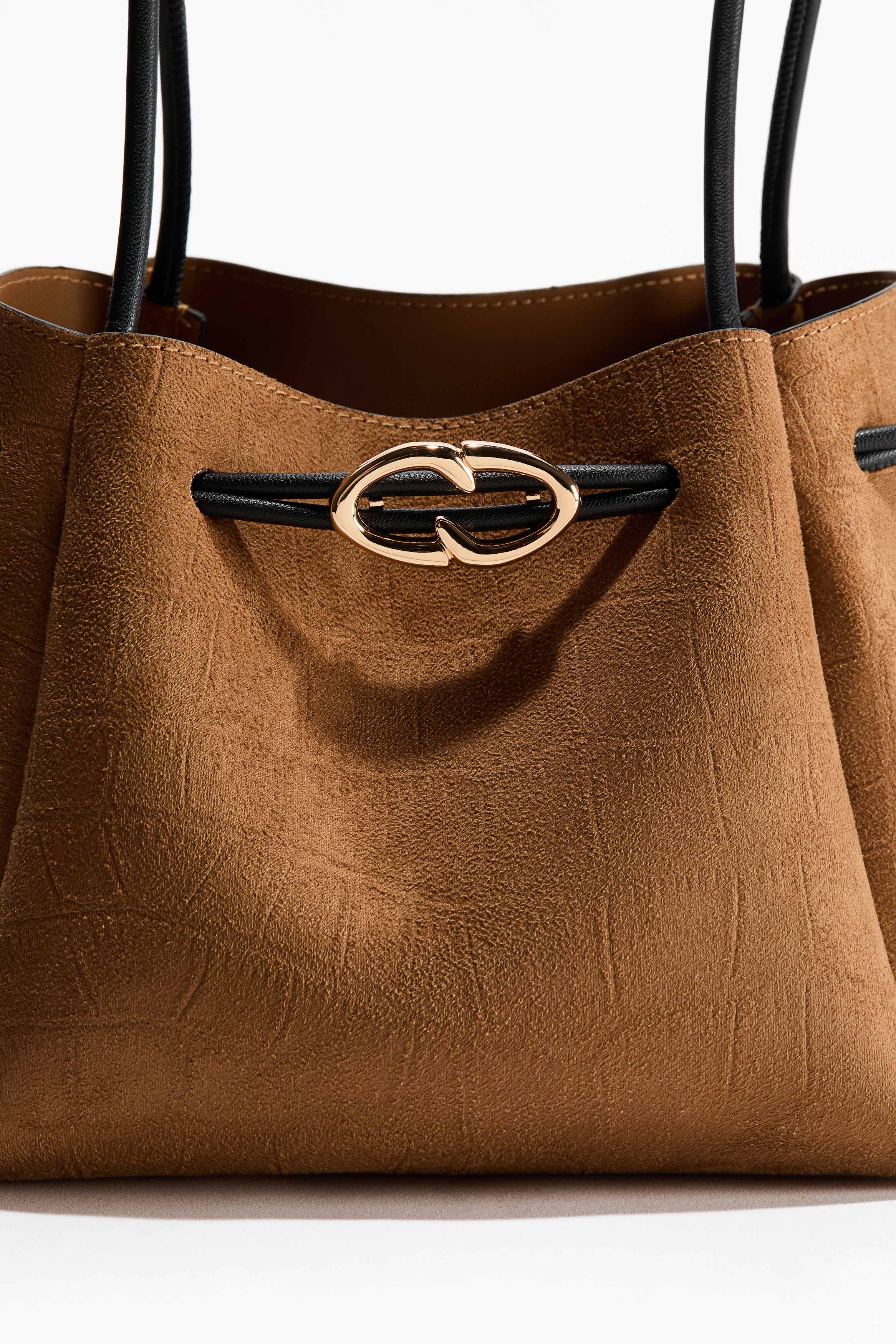 Drawstring-detail shoulder bag