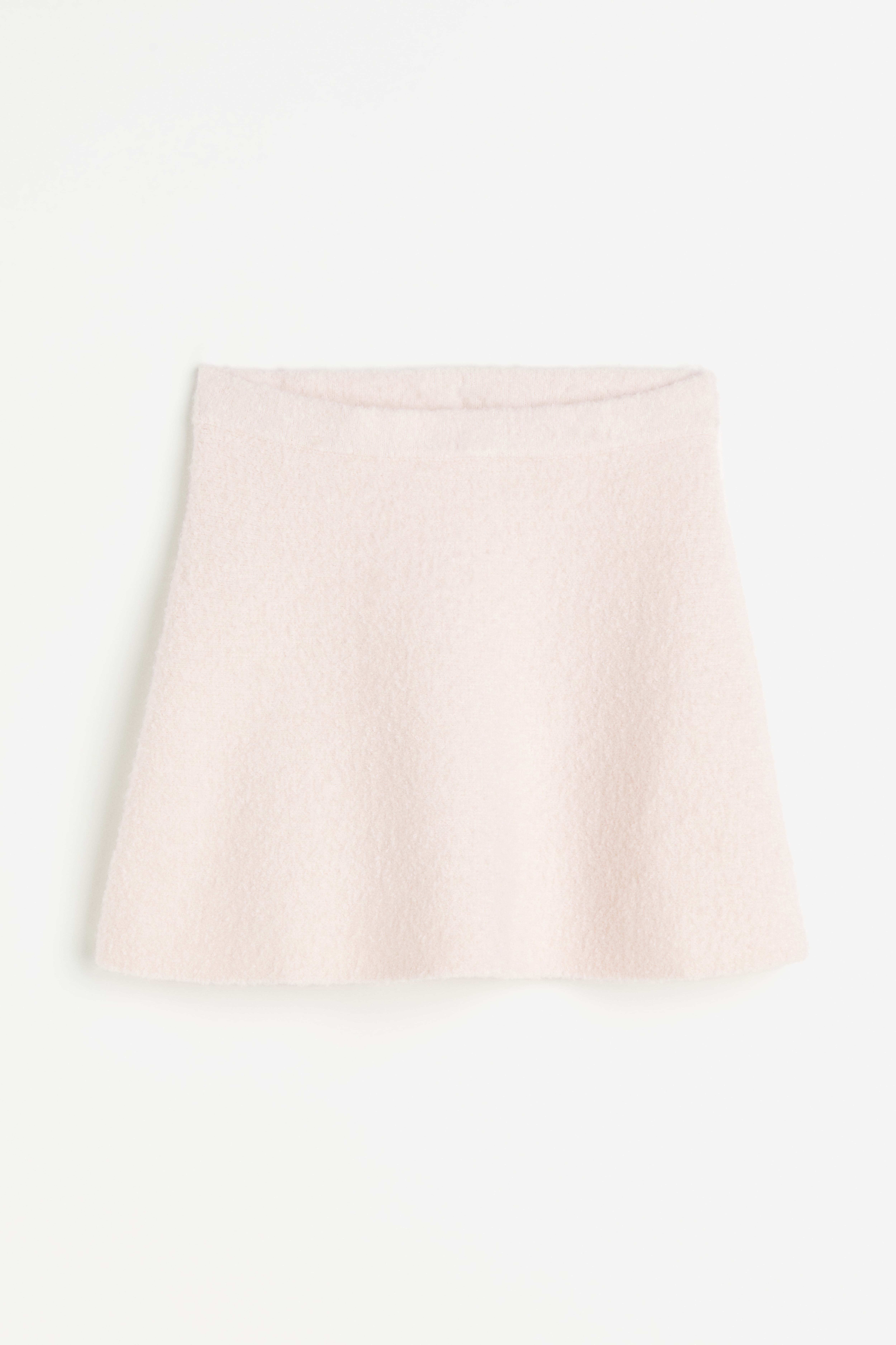 A line knitted mini skirt Powder pink Ladies H M GB