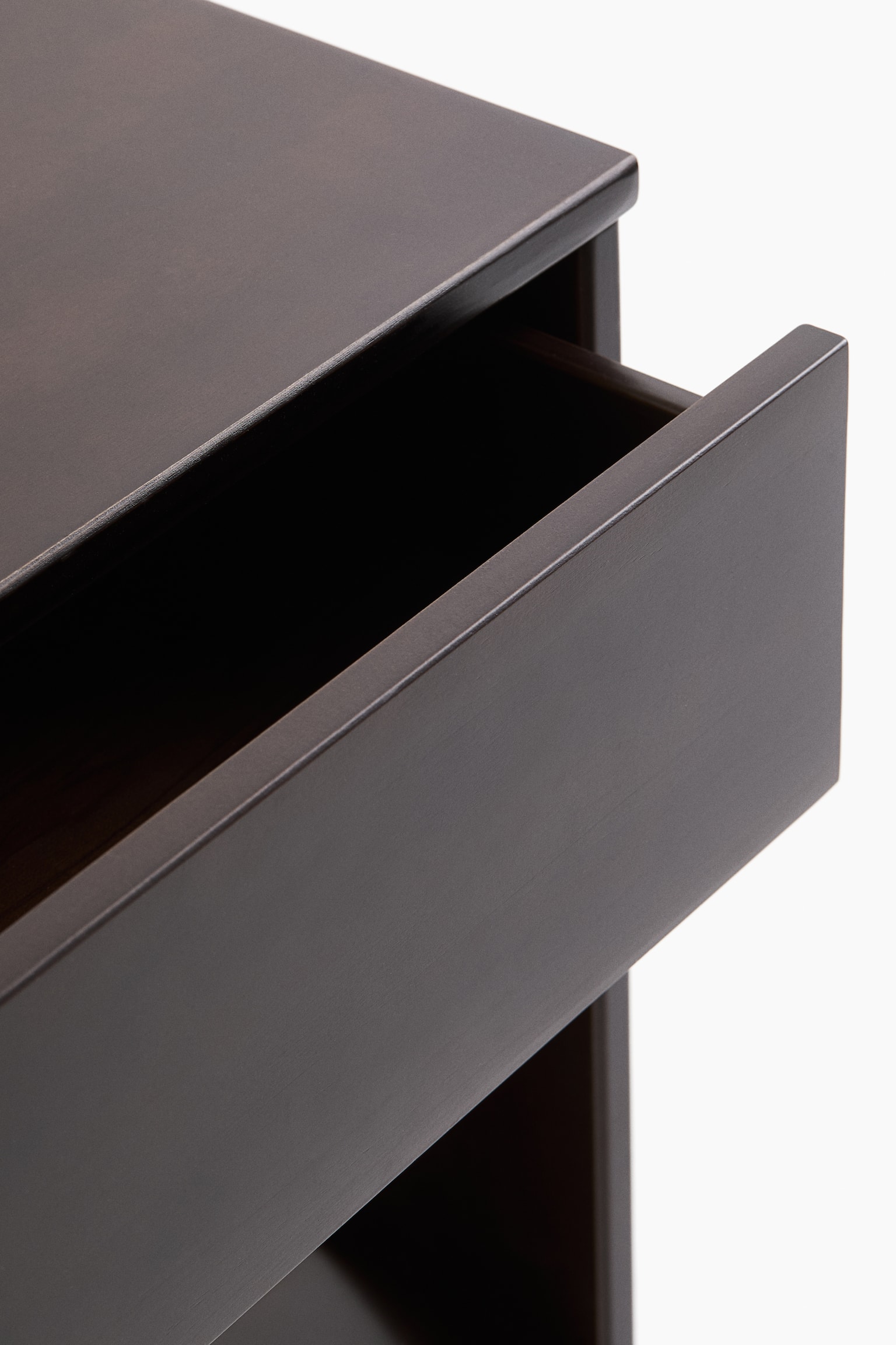 Pinewood bedside table - Dark brown/Light beige - 3