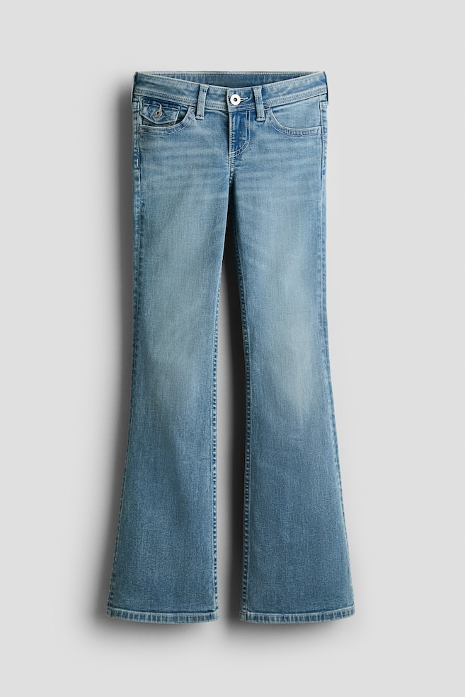 Tall Flared Leg Low Jeans - Light denim blue/Dark denim blue - 1