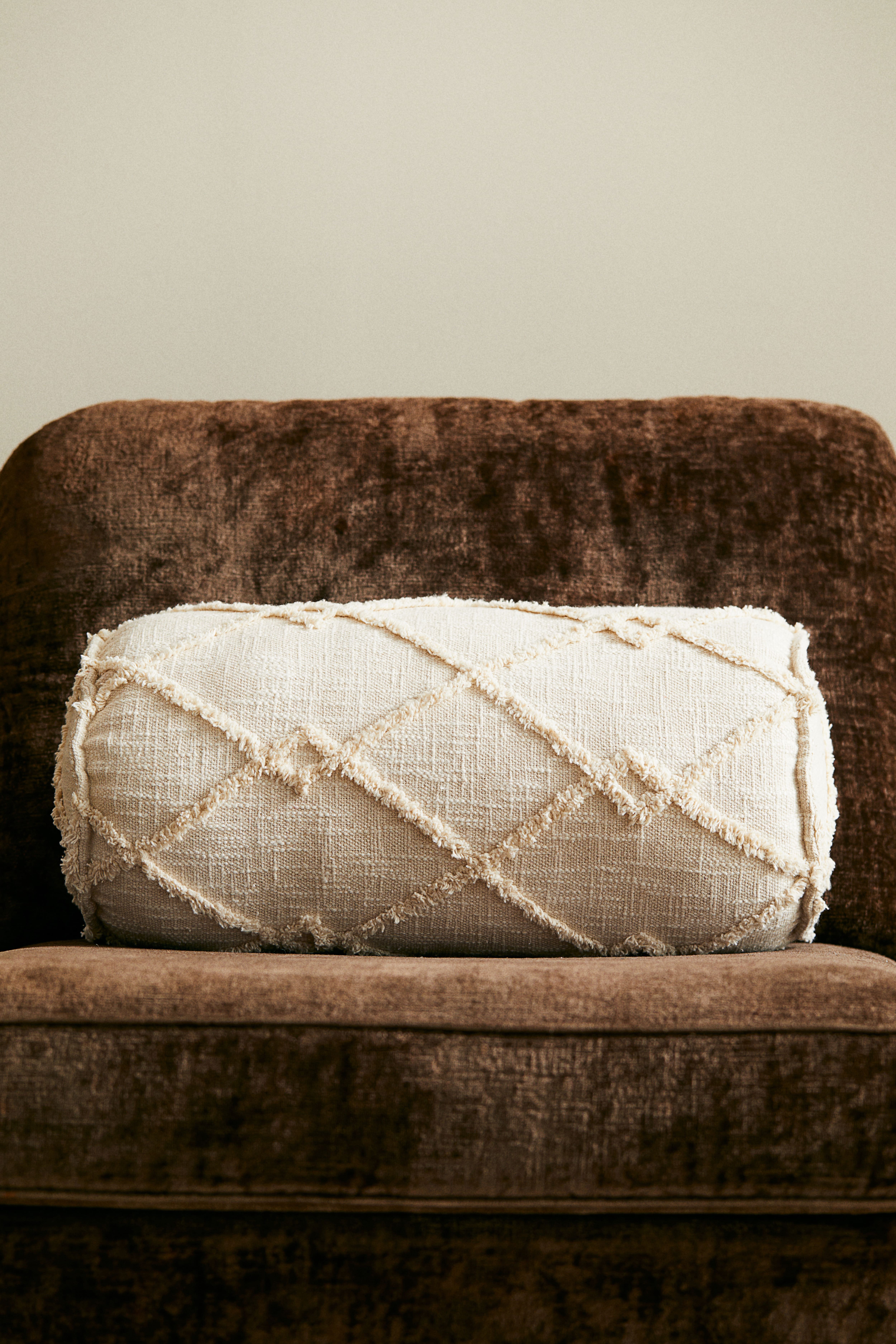 Tufted Cotton Bolster
