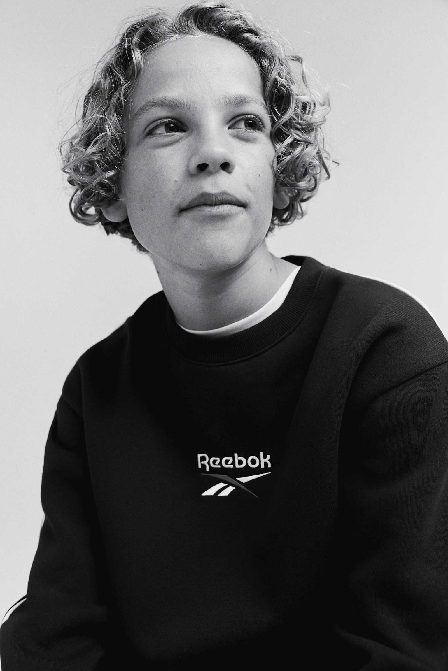 Embroidered-detail sweatshirt - Dark grey/Reebok - 5