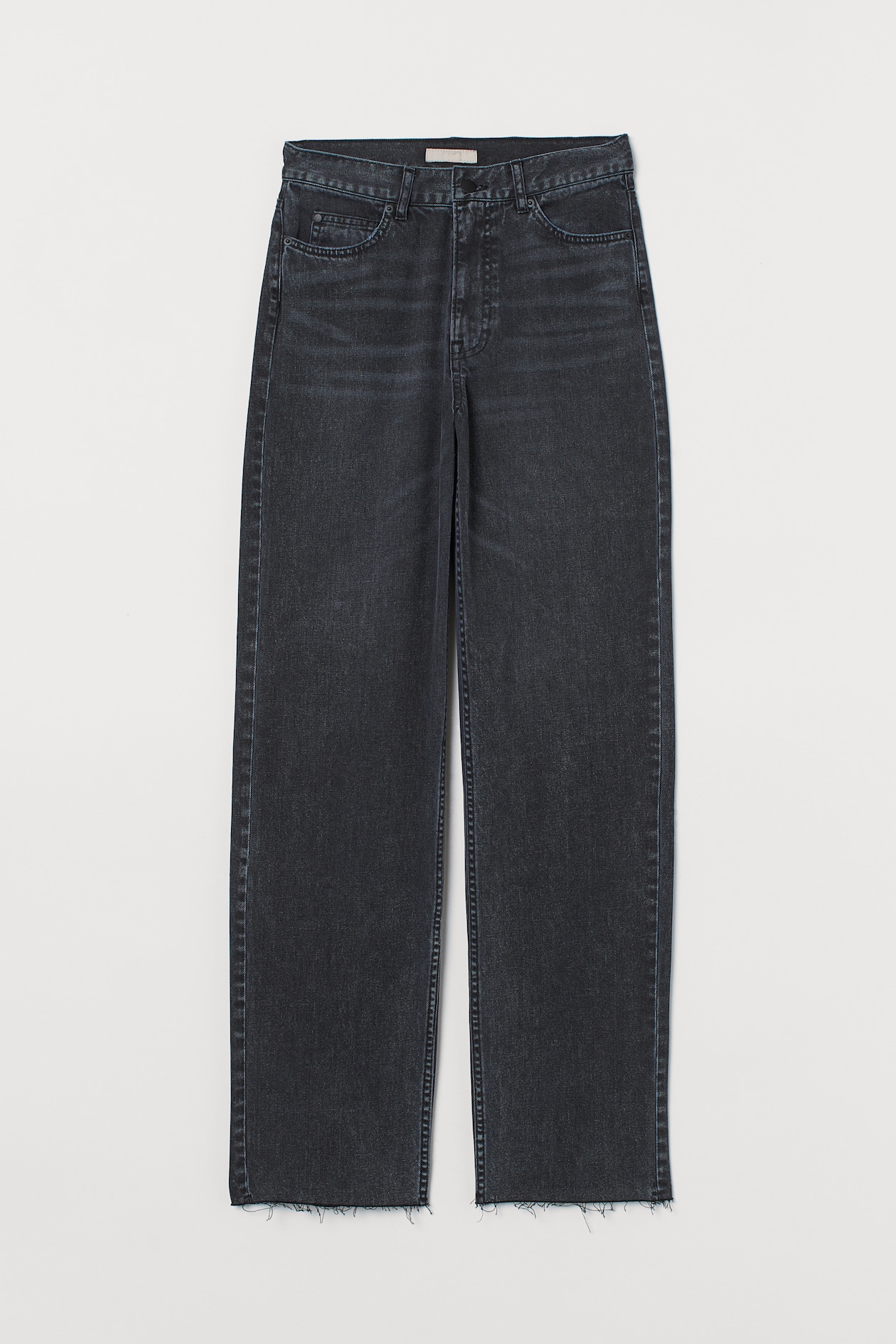 Straight Regular Jeans - Regular waist - Extra-long legs - Black ...