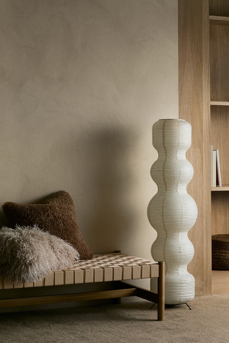 Vloerlamp van rijstpapier