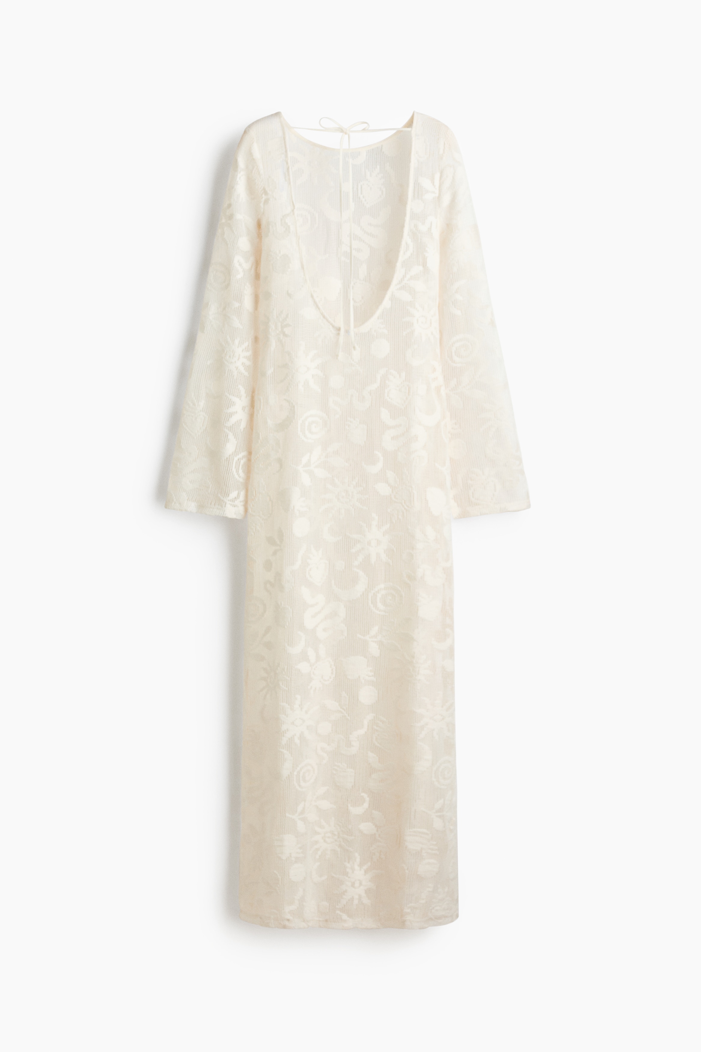 fitted lace wedding dress Victorian Lace Puff Sleeve White Maxi Dress