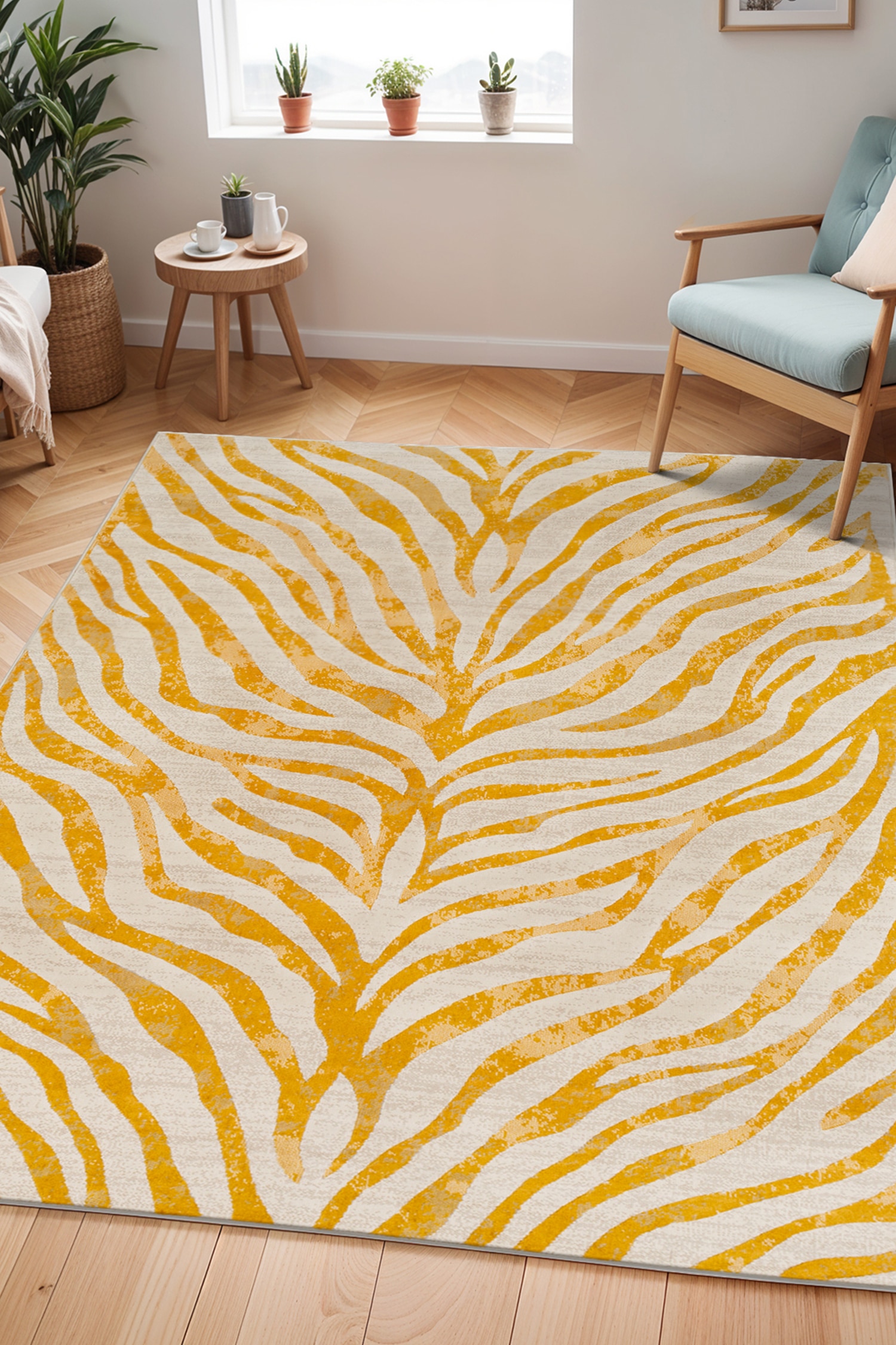 City Animal Print Zebra Boho Rug