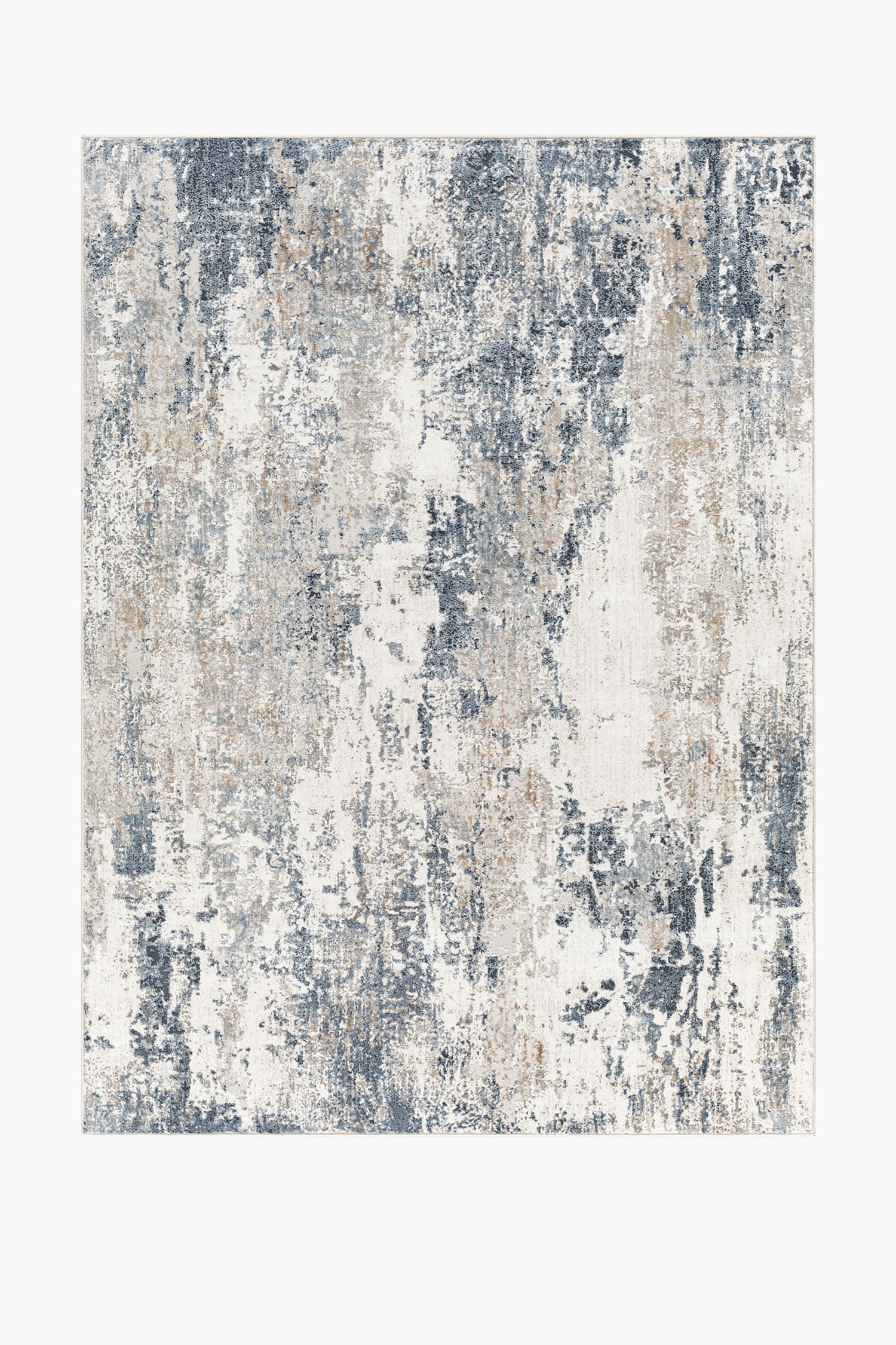 Allegro Abstract Modern Marble Rug - Cream