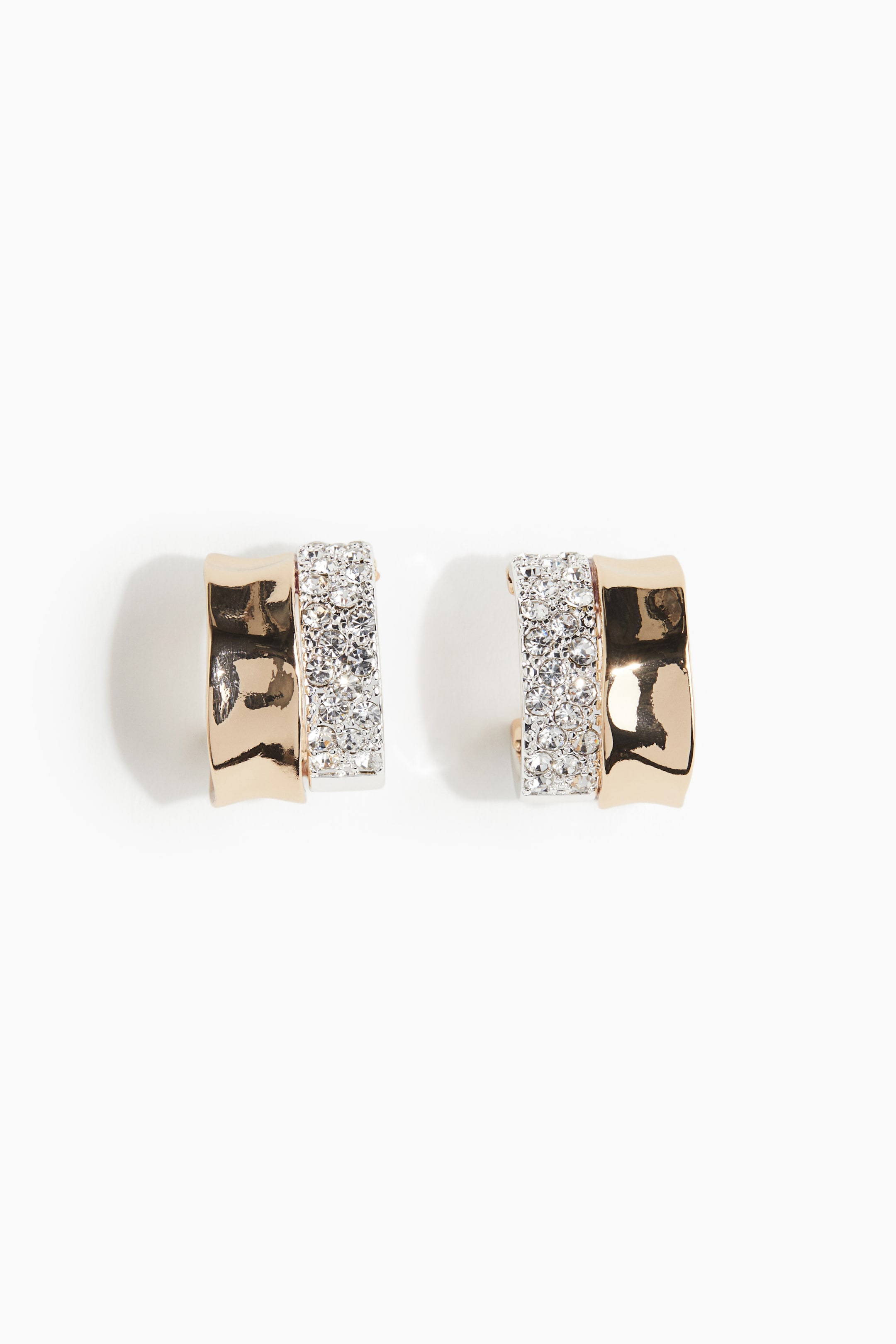 Two-toned hoop earrings - Dorado/Plateado - Ladies | H&M MX