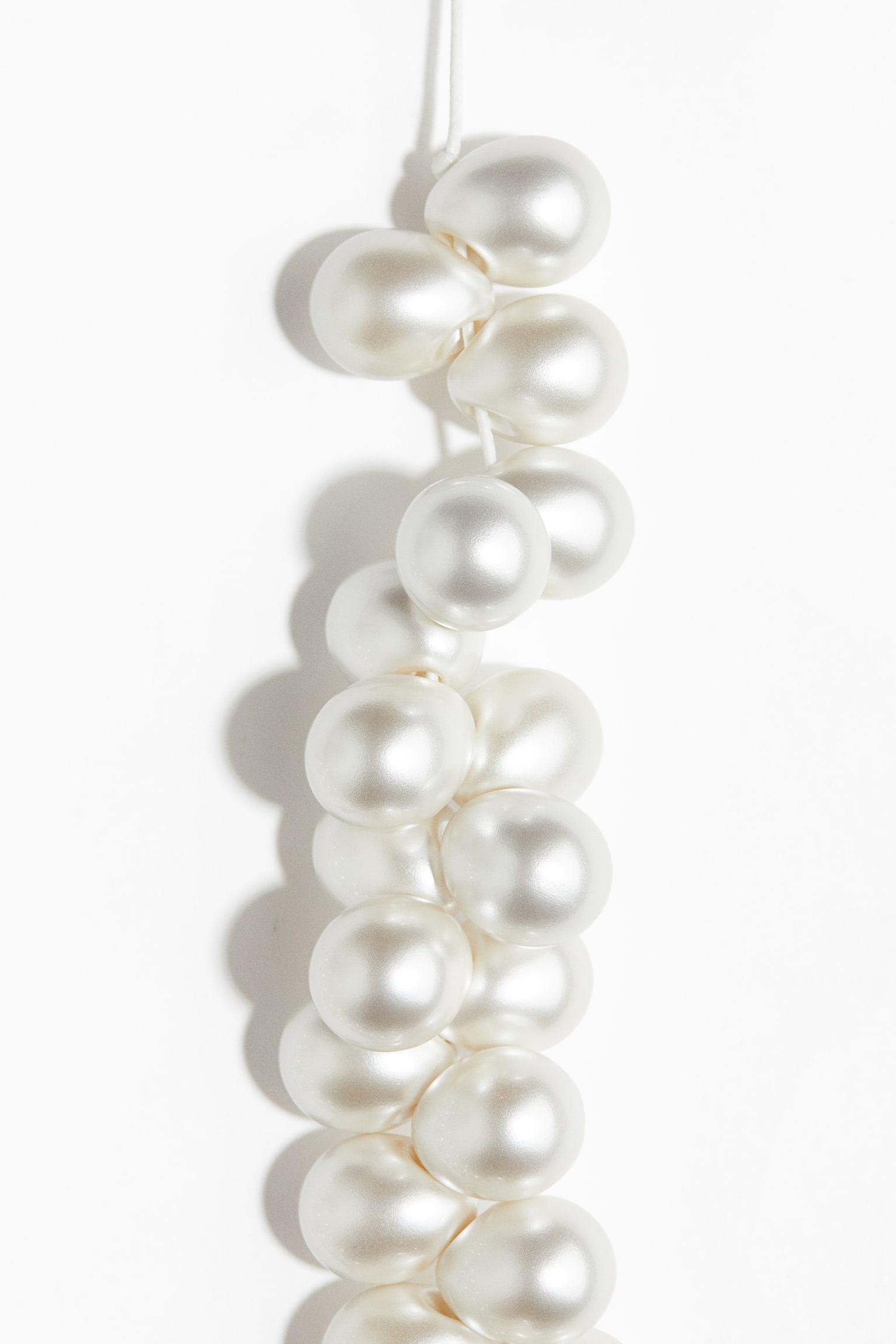 Beaded necklace - White