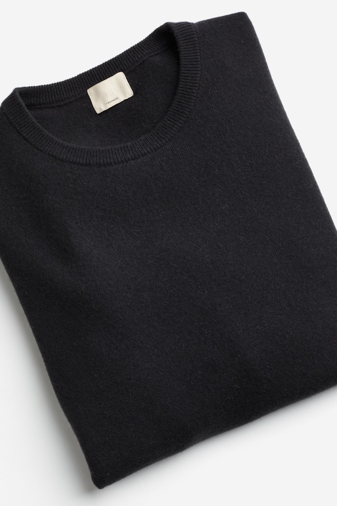 Kaszmirowy sweter oversize - Czarny - 6