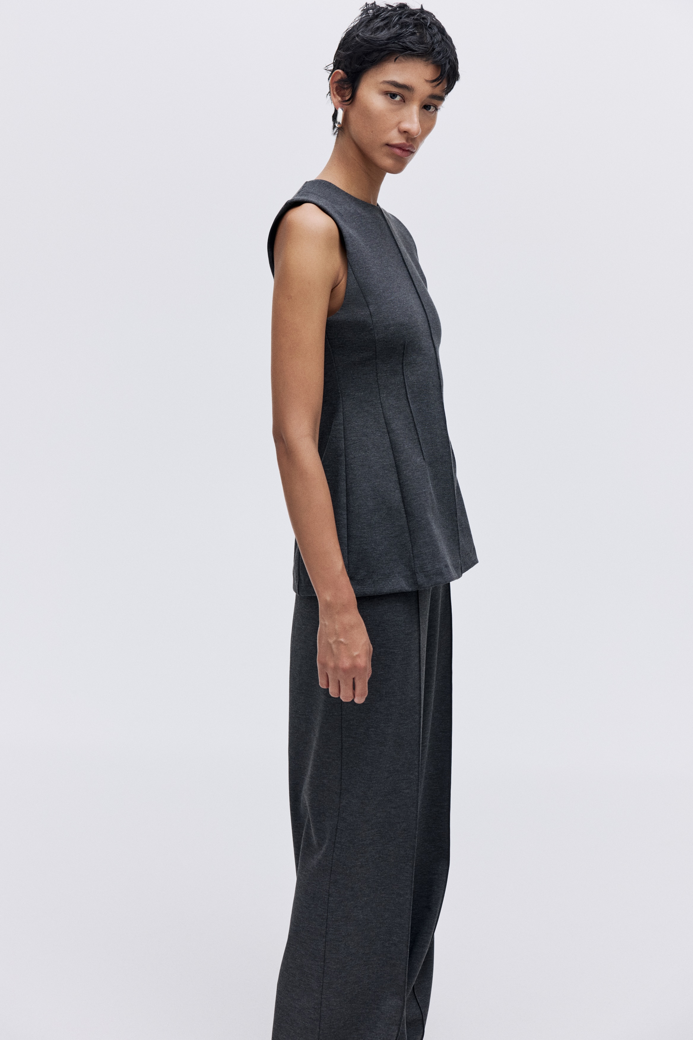 Waisted Ponte di Roma top