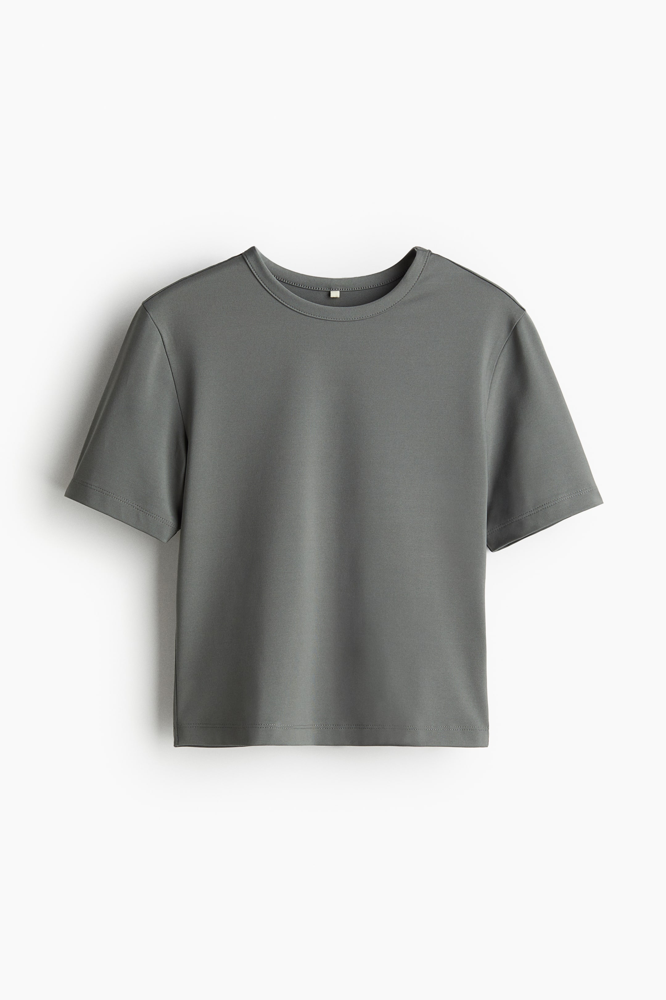 Croppad träningströja i DryMove™ - Khaki - DAM | H&M SE 5